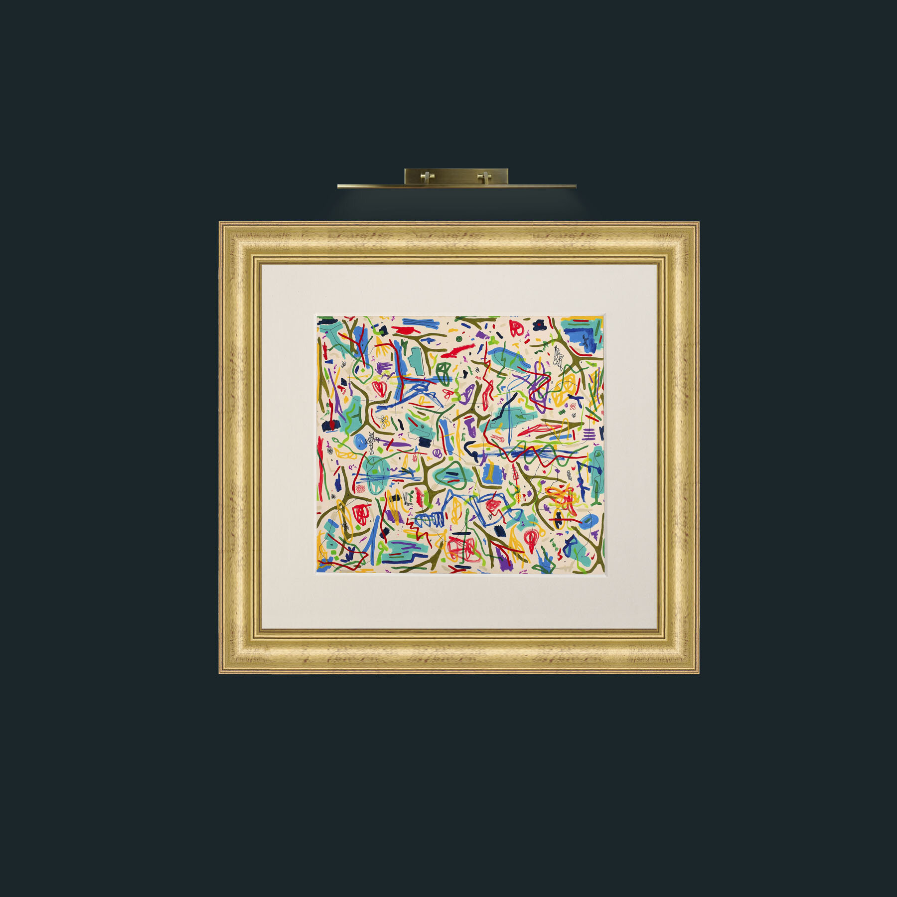 Art-Mix Media on CanvasFrame-9WideGilt-Mount-1Antique-Art-Mix Media on Canvas.jpg