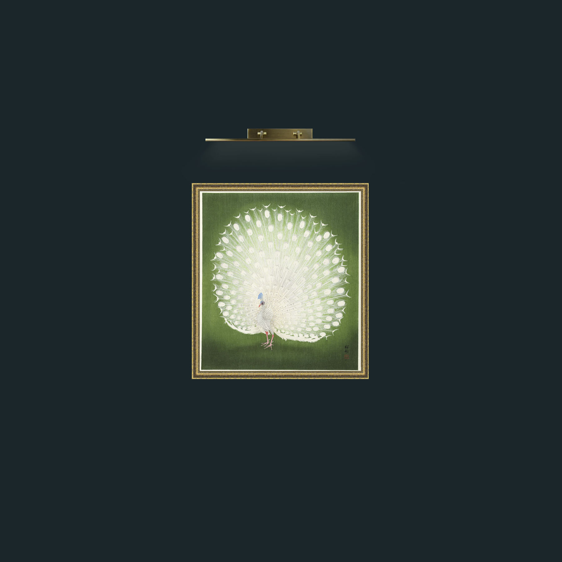 Art-Peacock in GreenFrame-1GiltTextured-Art-Peacock in Green.jpg
