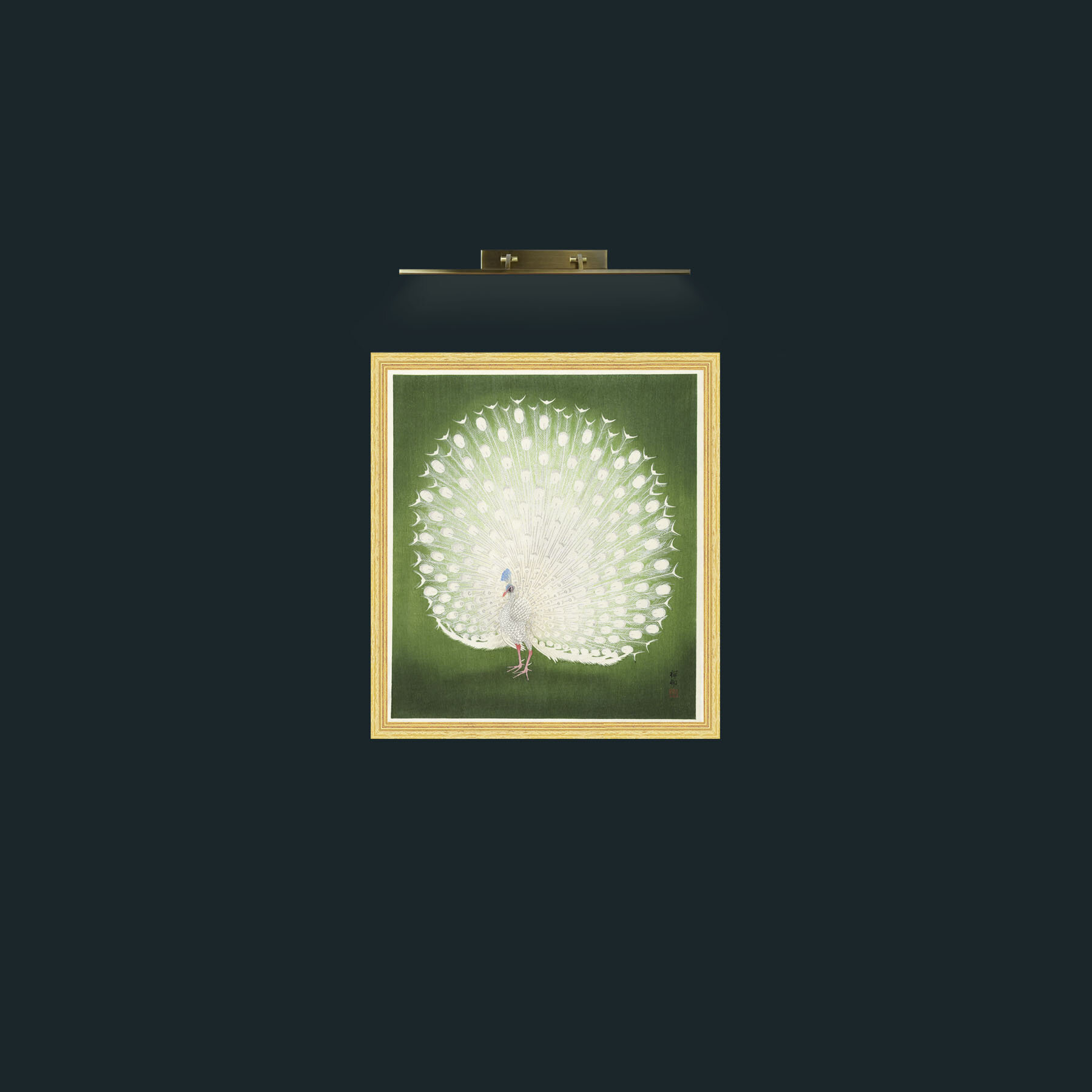 Art-Peacock in GreenFrame-4BevelledGilt-Art-Peacock in Green.jpg