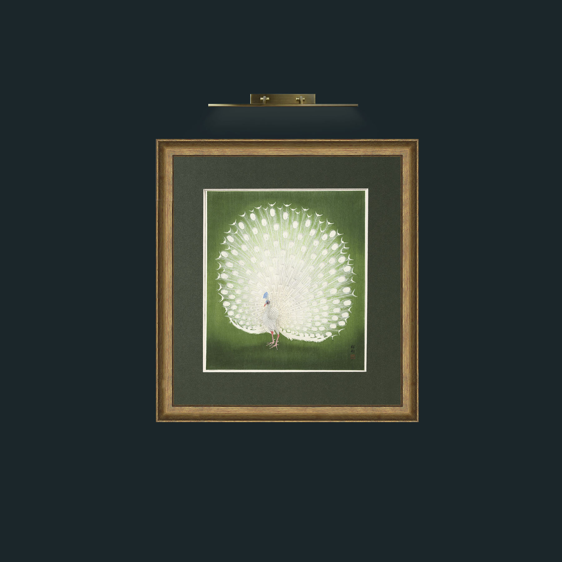 Art-Peacock in GreenFrame-8RedGreenGilt-Mount-2Green-Art-Peacock in Green.jpg