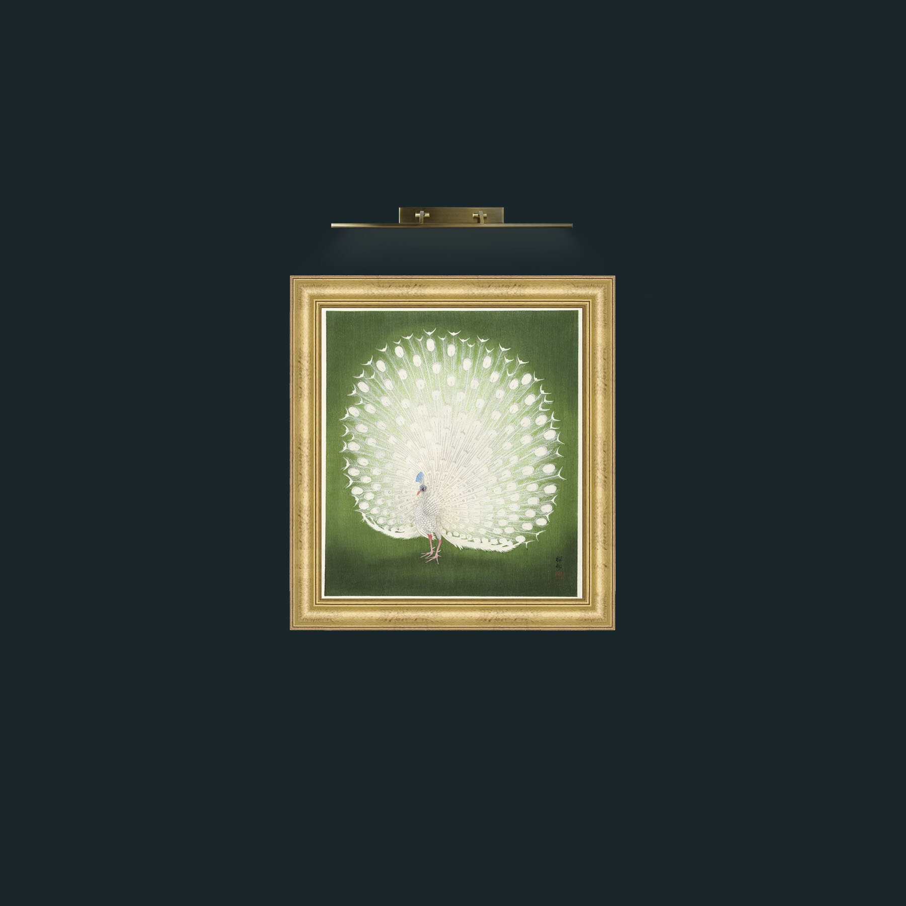Art-Peacock in GreenFrame-8WideGilt-Art-Peacock in Green.jpg