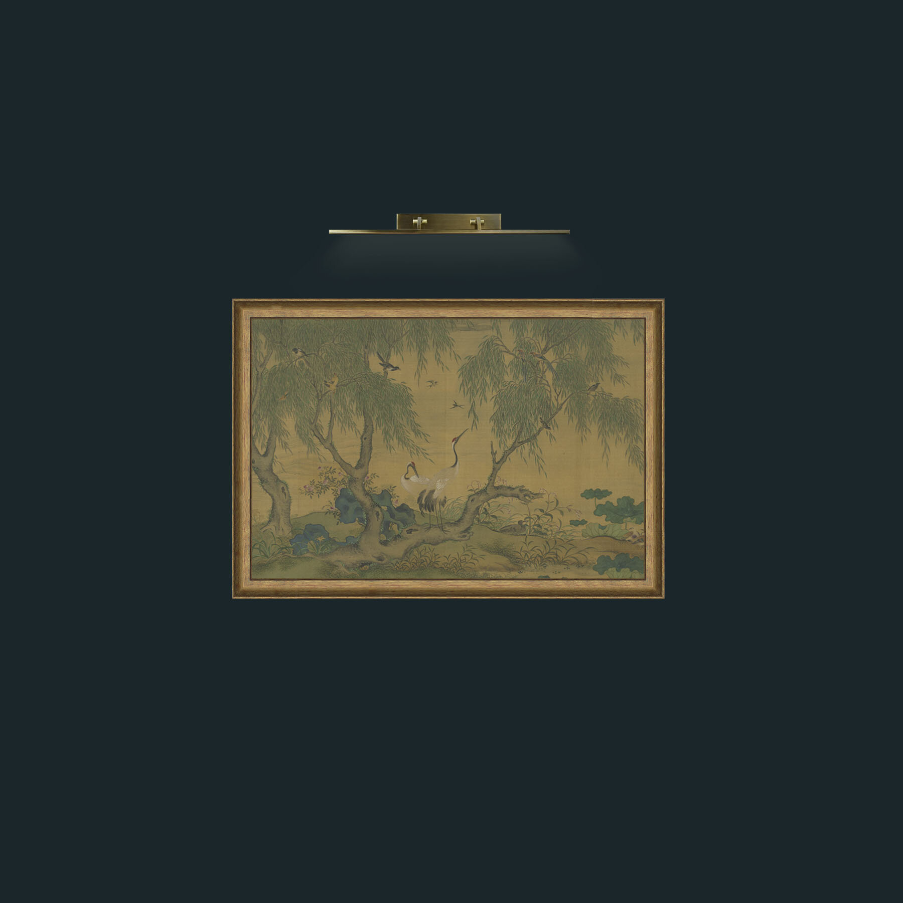 Art-Cranes and Swallows-Frame-8RedGreenGilt.jpg