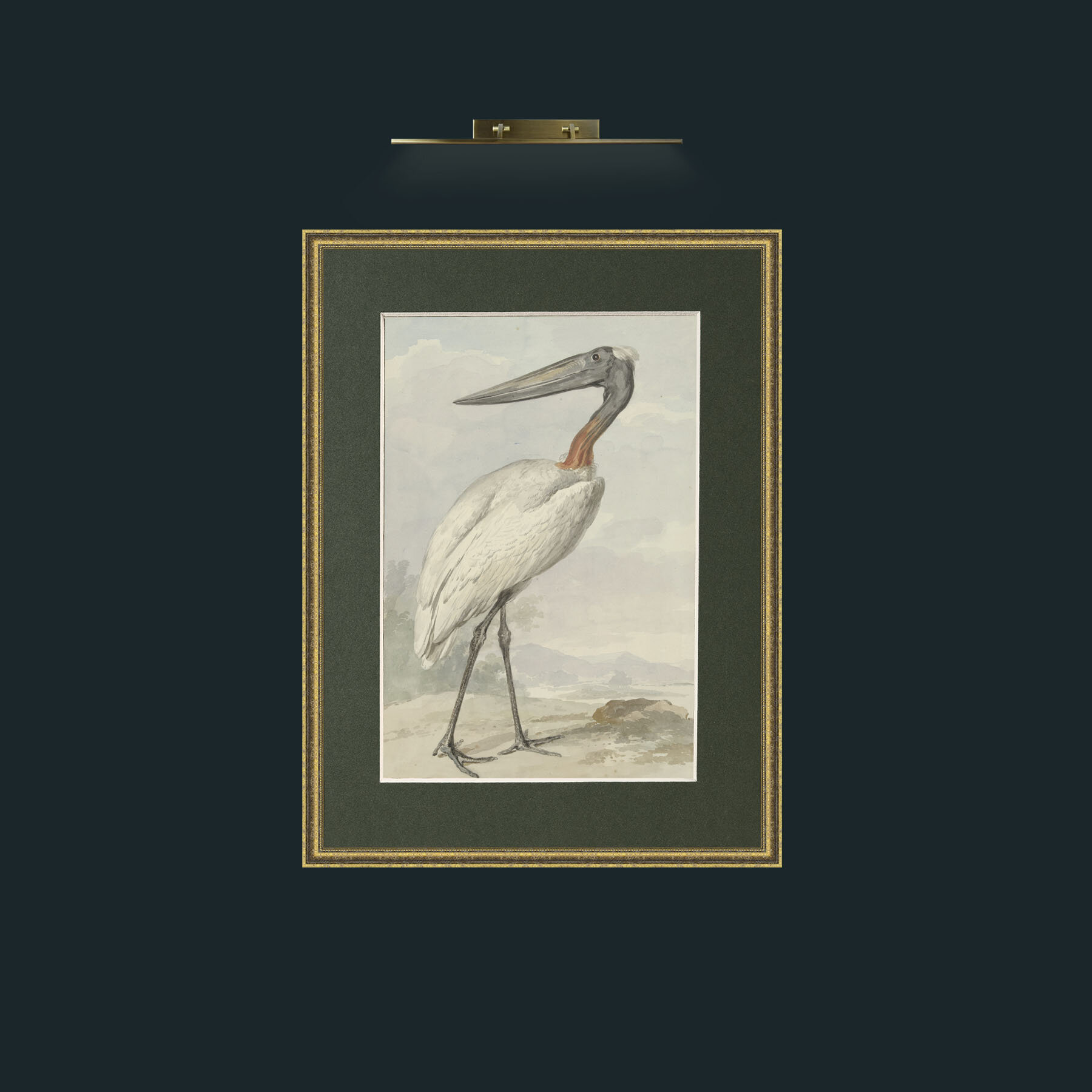 Art-Jabiru.jpg-Frame-1TexturedGilt-Mount-2Green.jpg