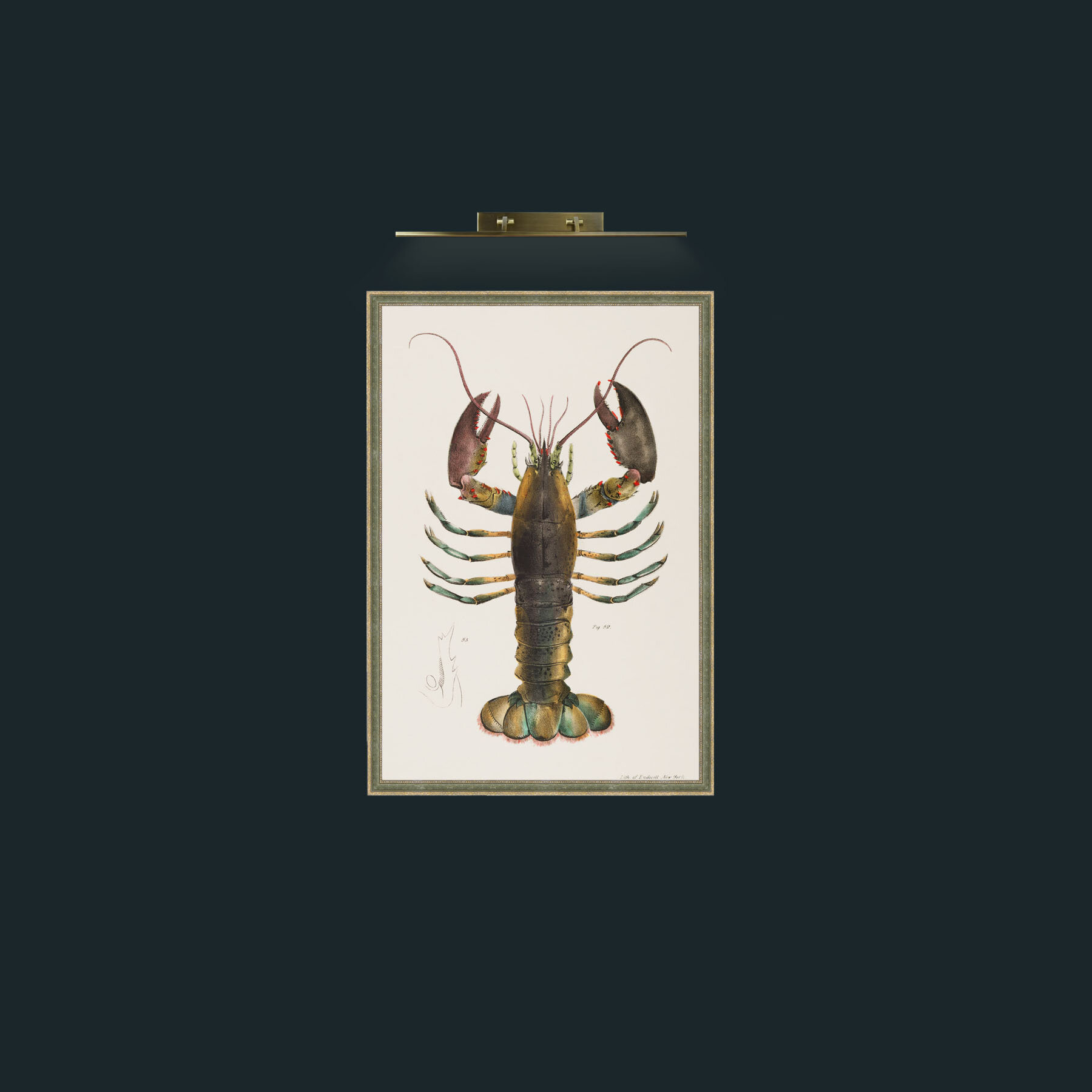 Art-American Lobster-Frame-2GreenGiltTextured.jpg