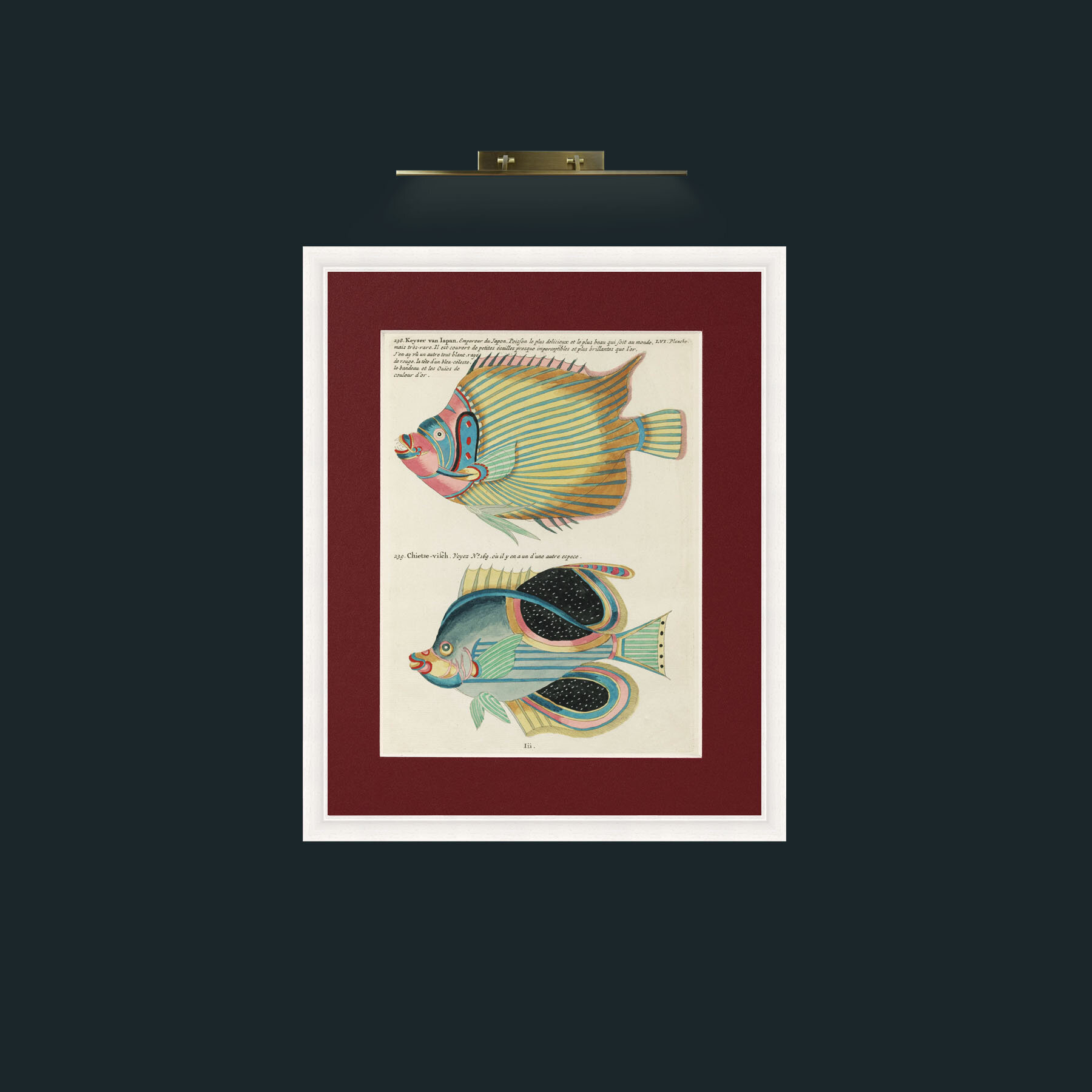 Art-Blue and Yellow Sripes-Frame-5White-Mount-4Red.jpg