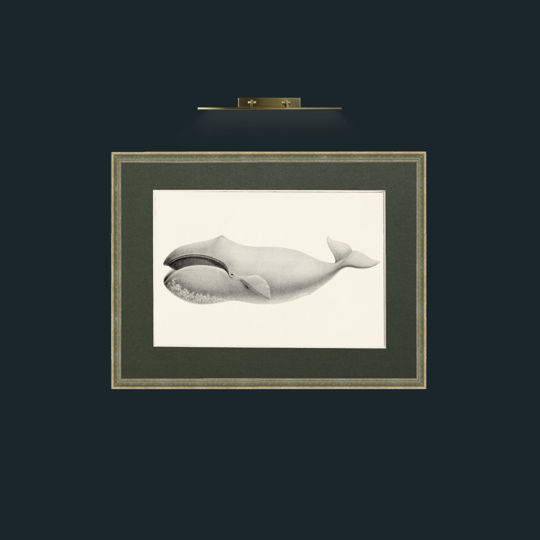 Art-Bowhead Whale-Frame-2GreenGiltTextured-Mount-2Green.jpg