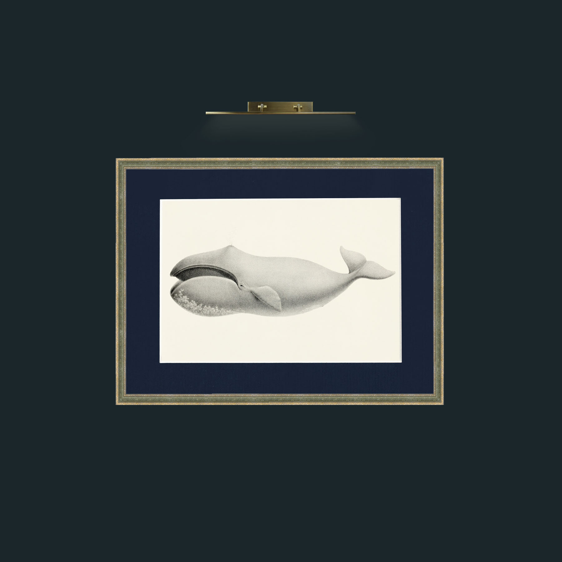 Art-Bowhead Whale-Frame-2GreenGiltTextured-Mount-3Blue.jpg