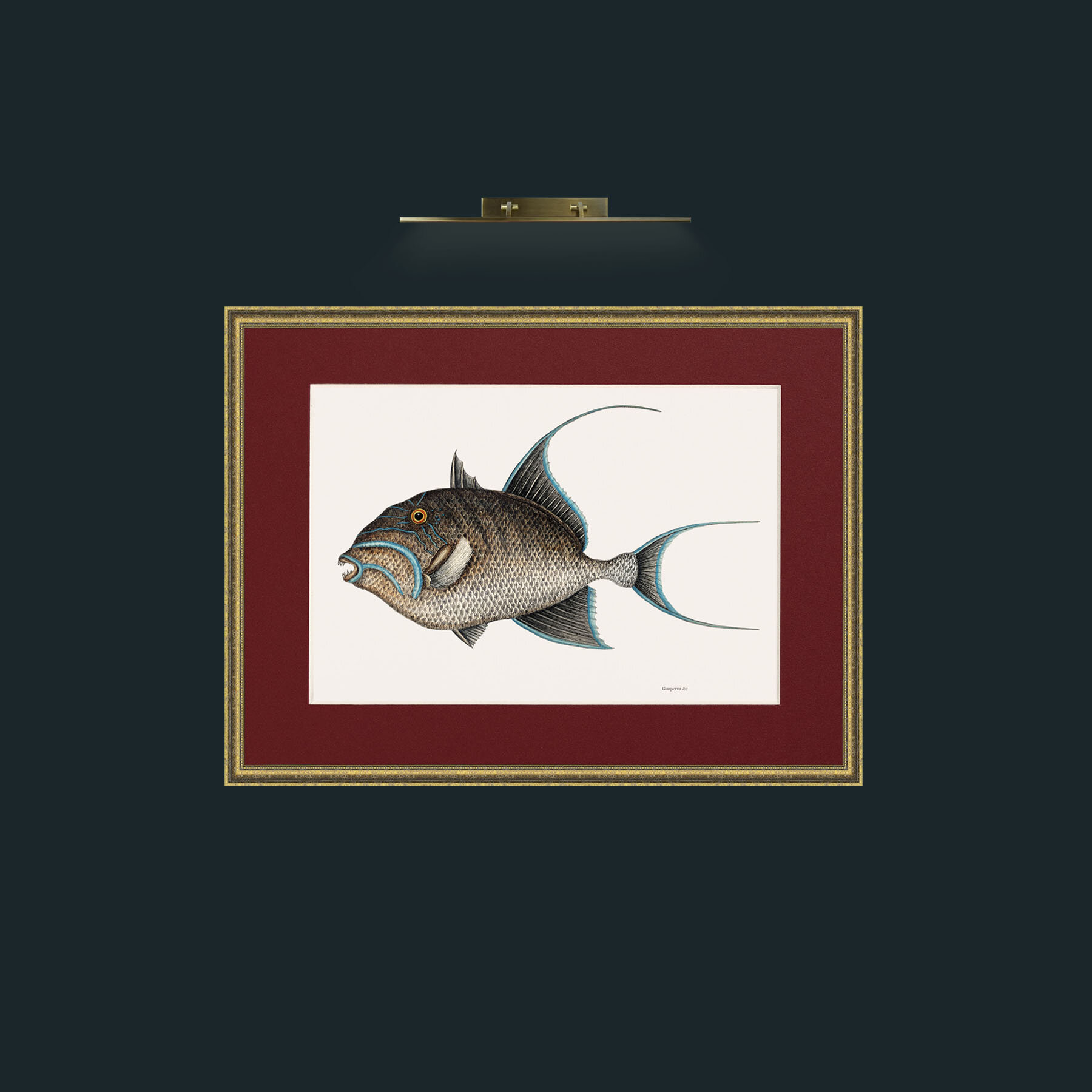 Art-Old Wife Fish-Frame-1TexturedGilt-Mount-4Red.jpg