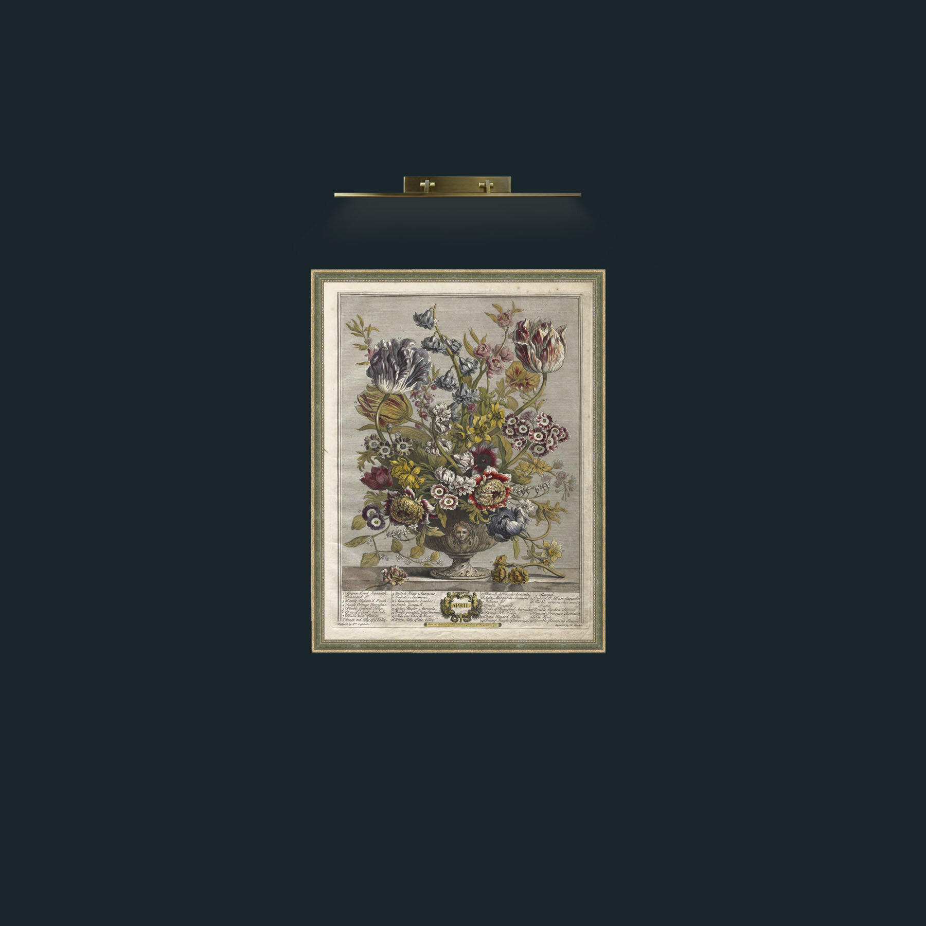 Art-April Bouquet-Frame-2GreenGiltTextured.jpg