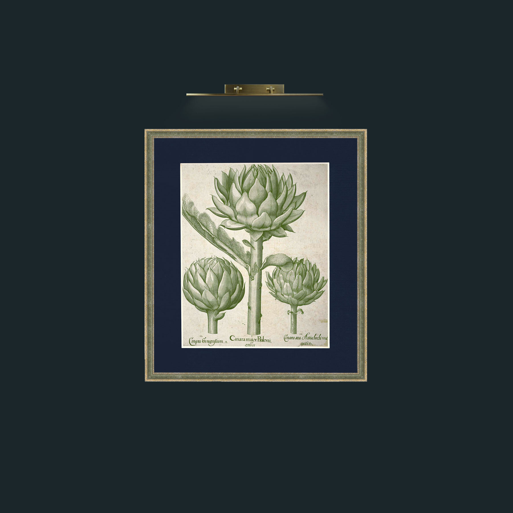 Art-ArtichokesFrame-2GreenGiltTextured-Mount-3Blue-Art-Artichokes.jpg