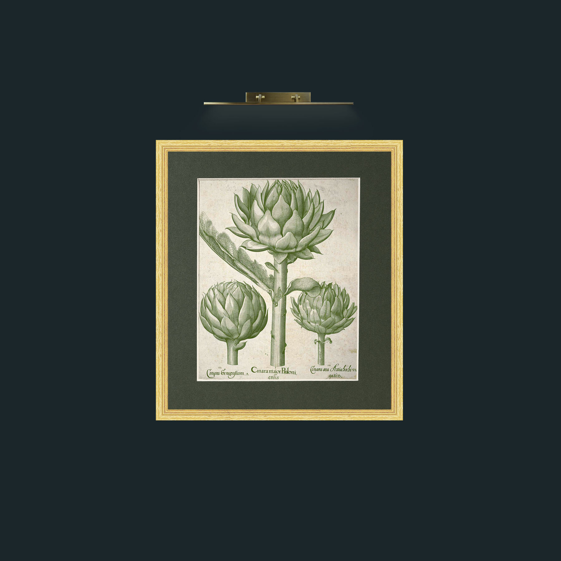 Art-ArtichokesFrame-4BevelledGilt-Mount-2Green-Art-Artichokes.jpg