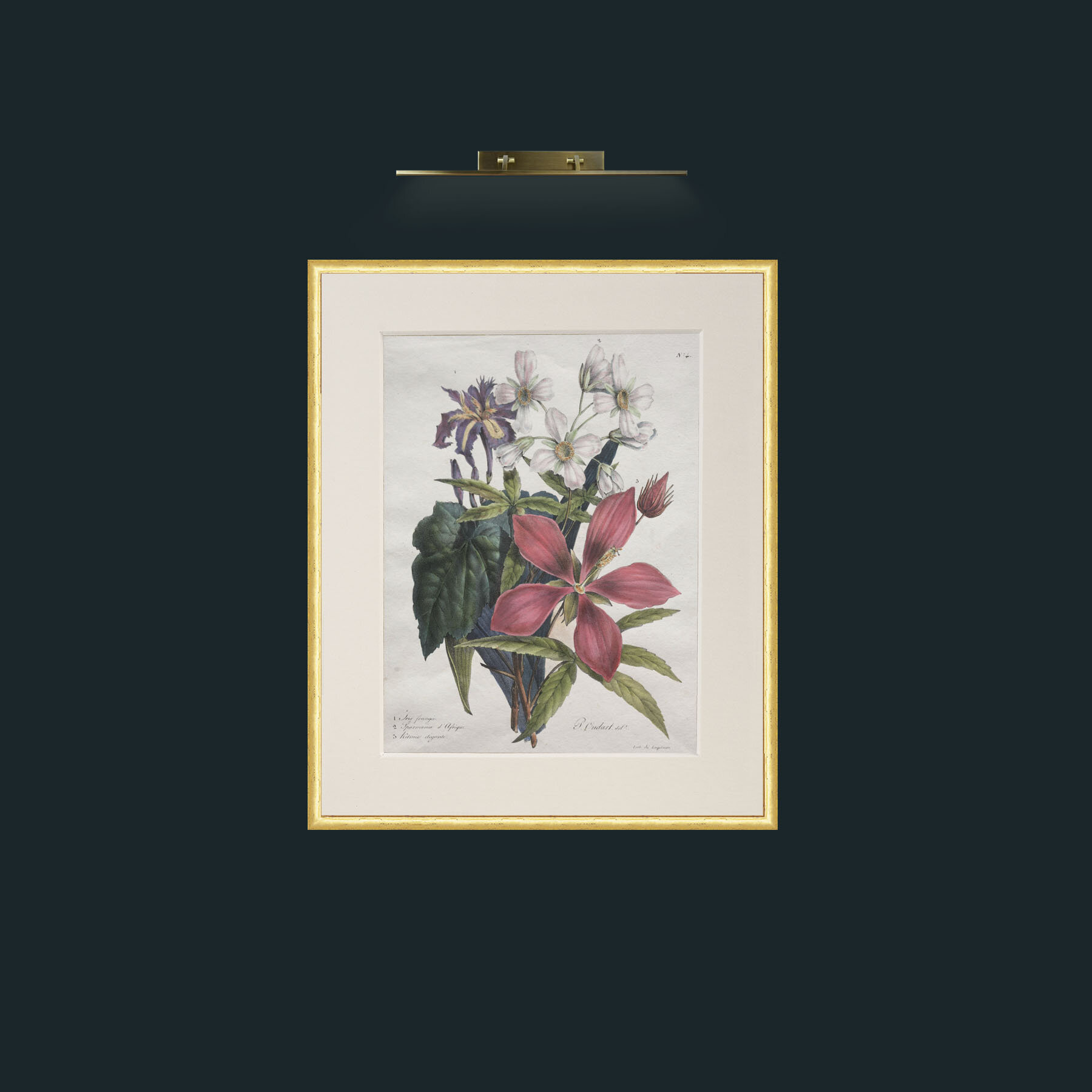 Art-Bouquet of Three-Frame-3RoundedGilt-Mount-1Antique.jpg