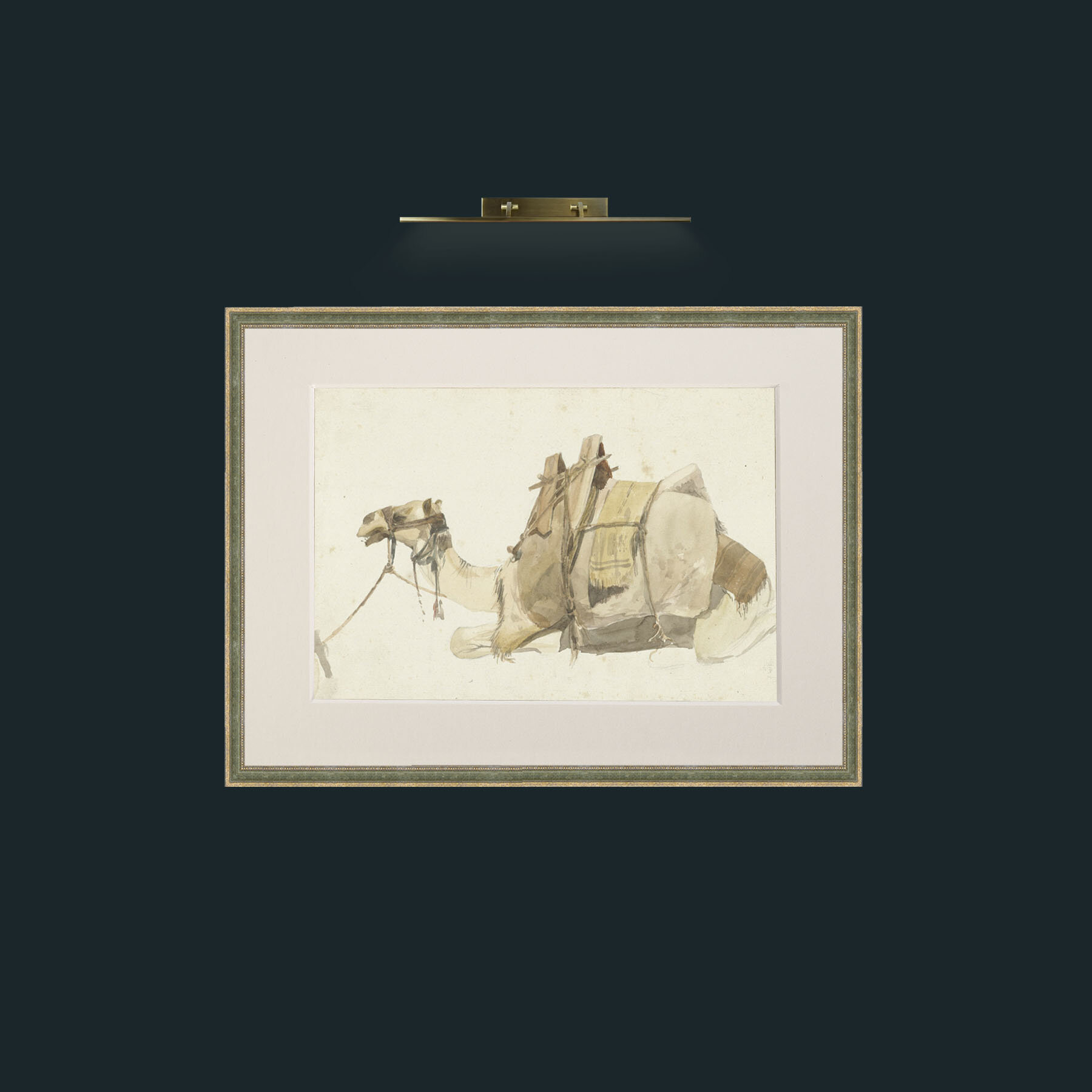 Art-Camel-Frame-2GreenGiltTextured-Mount-1Antique.jpg