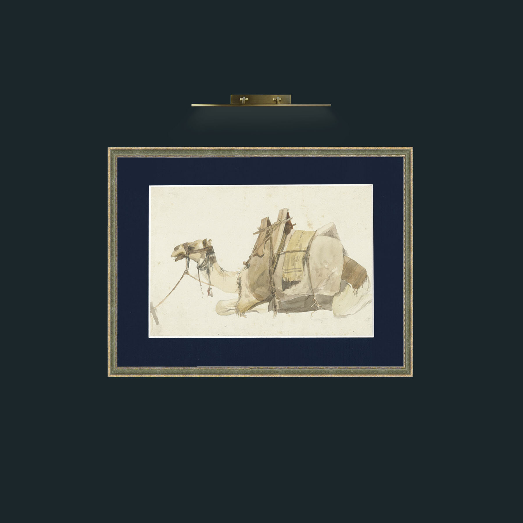 Art-Camel-Frame-2GreenGiltTextured-Mount-3Blue.jpg