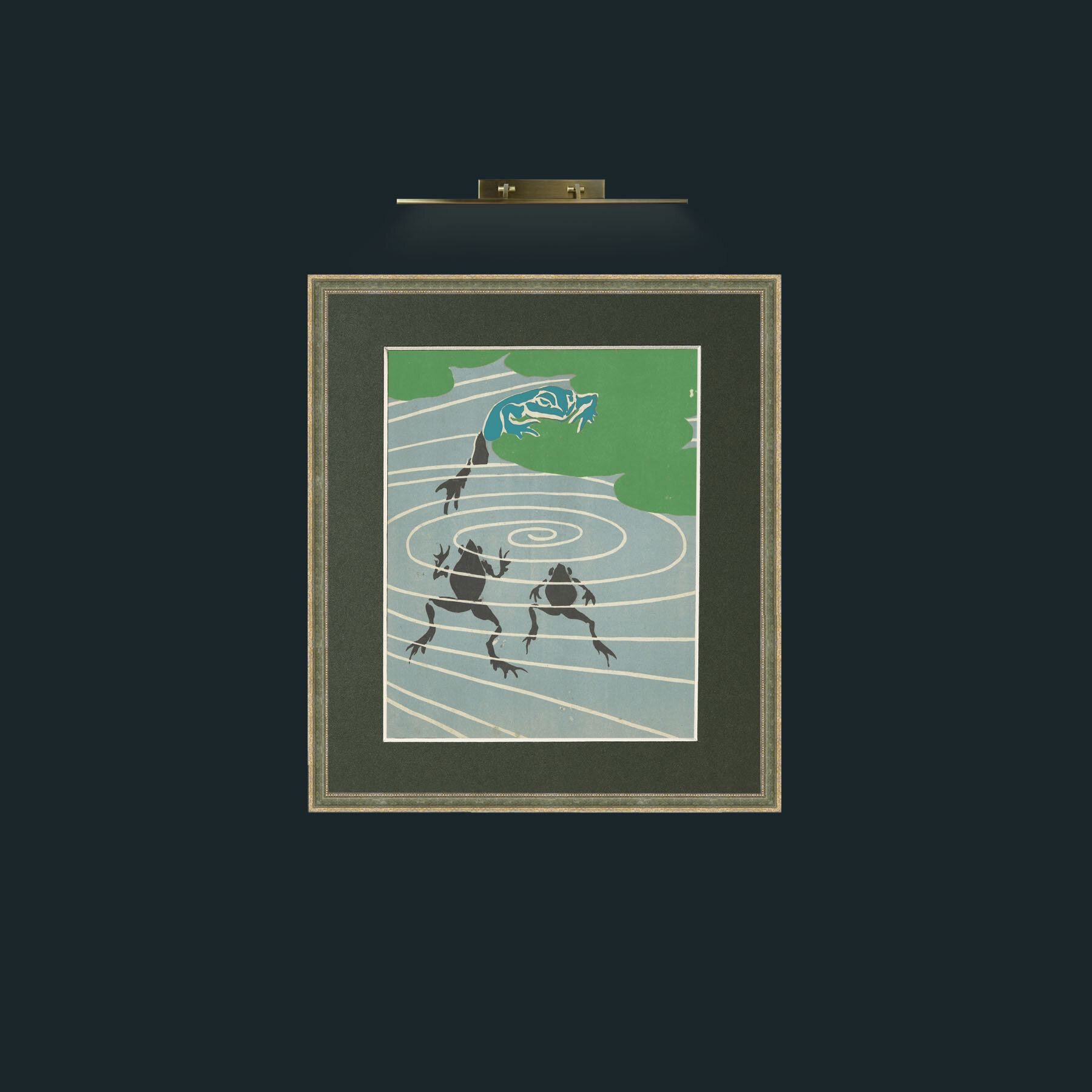 Art-Frog1Frame-2GreenGiltTextured-Mount-2Green-Art-Frog1.jpg