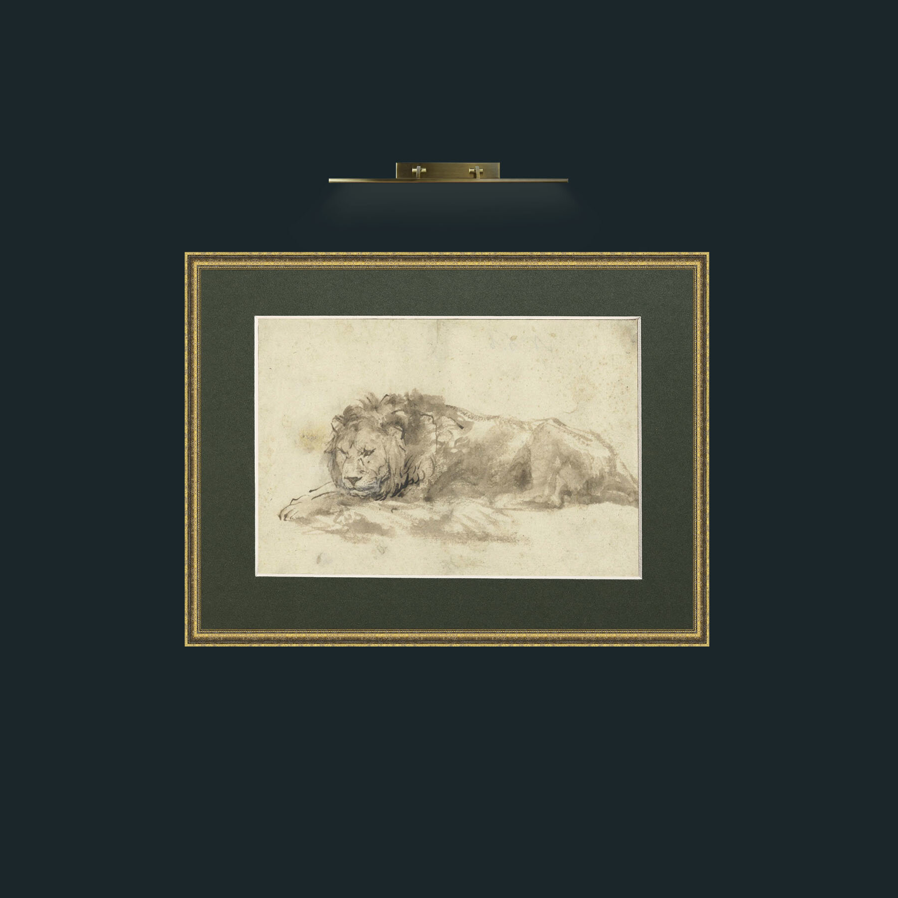 Art-Lion-Frame-1TexturedGilt-Mount-2Green.jpg
