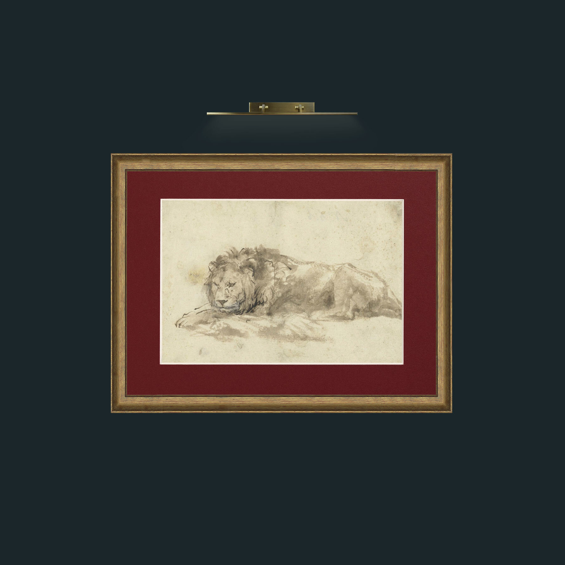 Art-Lion-Frame-8AntiqueRedGoldGilt-Mount-4Red.jpg