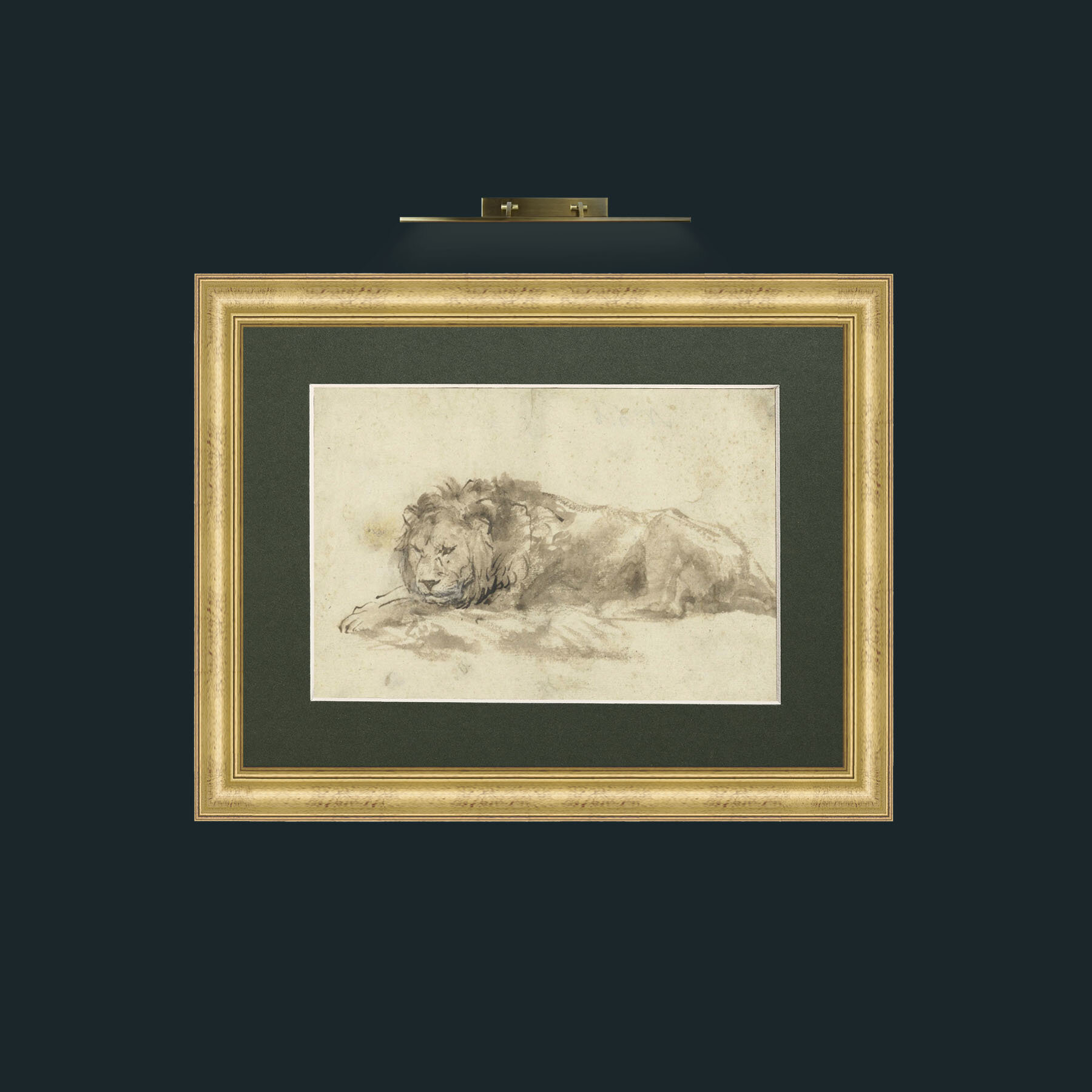 Art-Lion-Frame-9WideGilt-Mount-2Green.jpg
