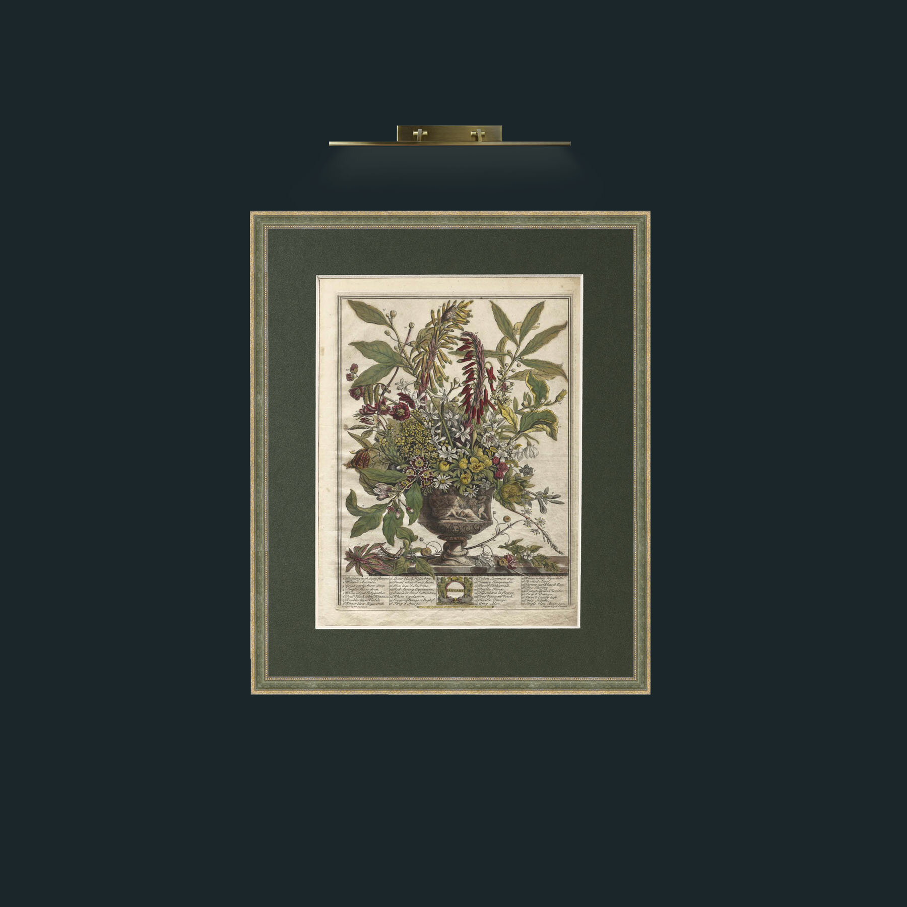 Art-January Bouquet-Frame-2GreenGilttextured-Mount-2Green.jpg