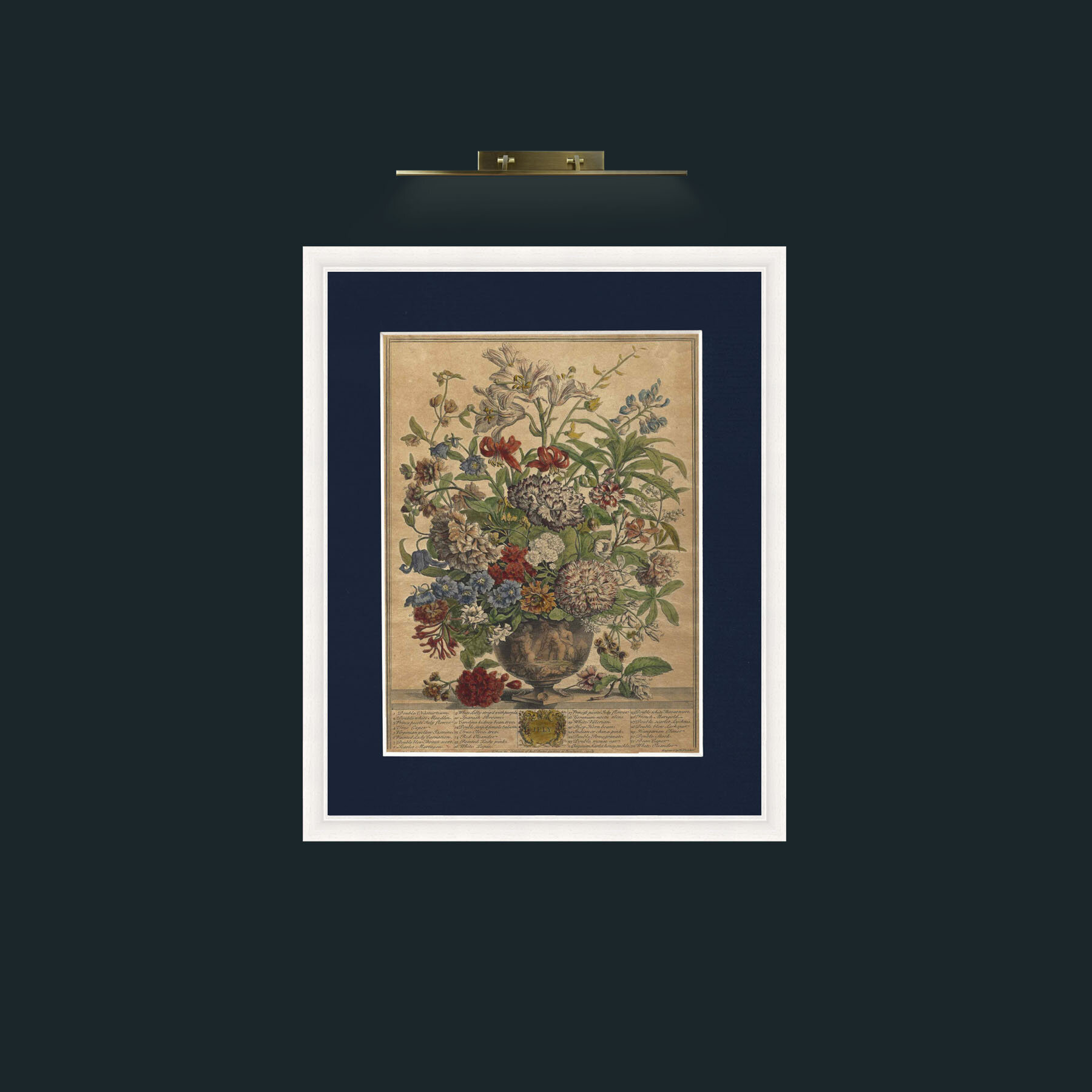 Art-July Bouquet-Frame-5White-Mount-3Blue.jpg