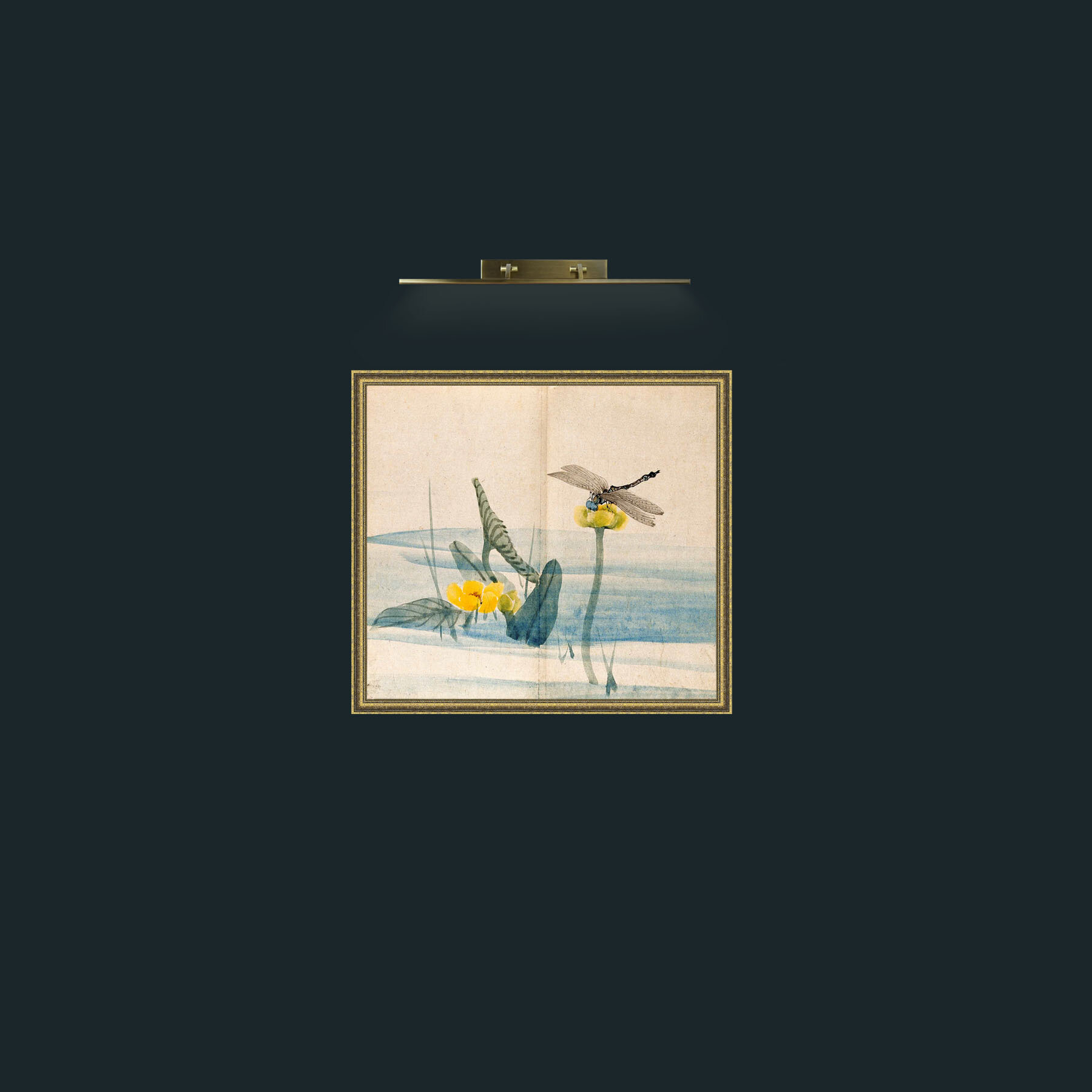 Art-Lillies and Dragonfly-Frame-1GiltTextured.jpg