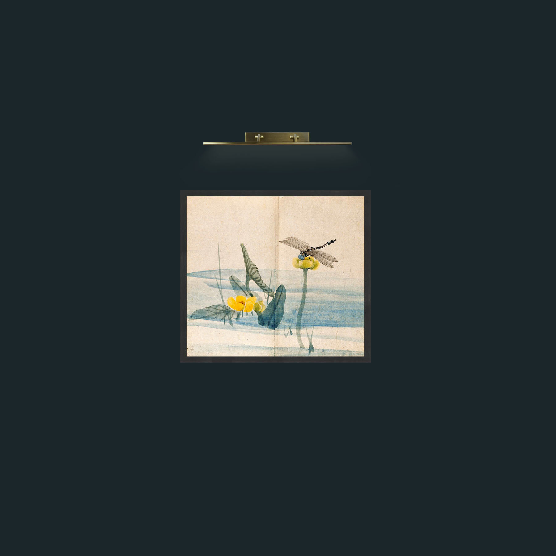 Art-Lillies and Dragonfly-Frame-7Black.jpg
