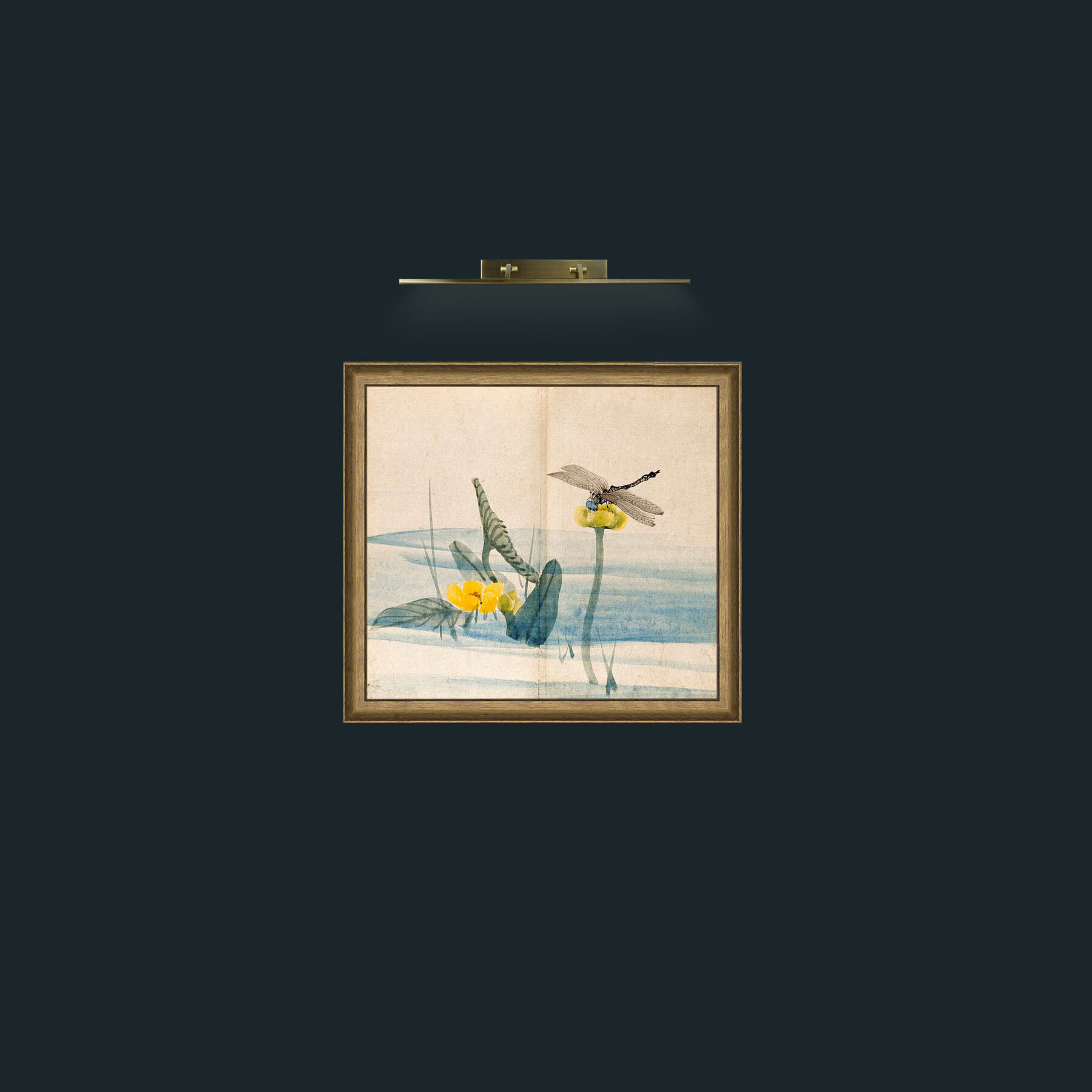 Art-Lillies and Dragonfly-Frame-8RedGreenGilt.jpg