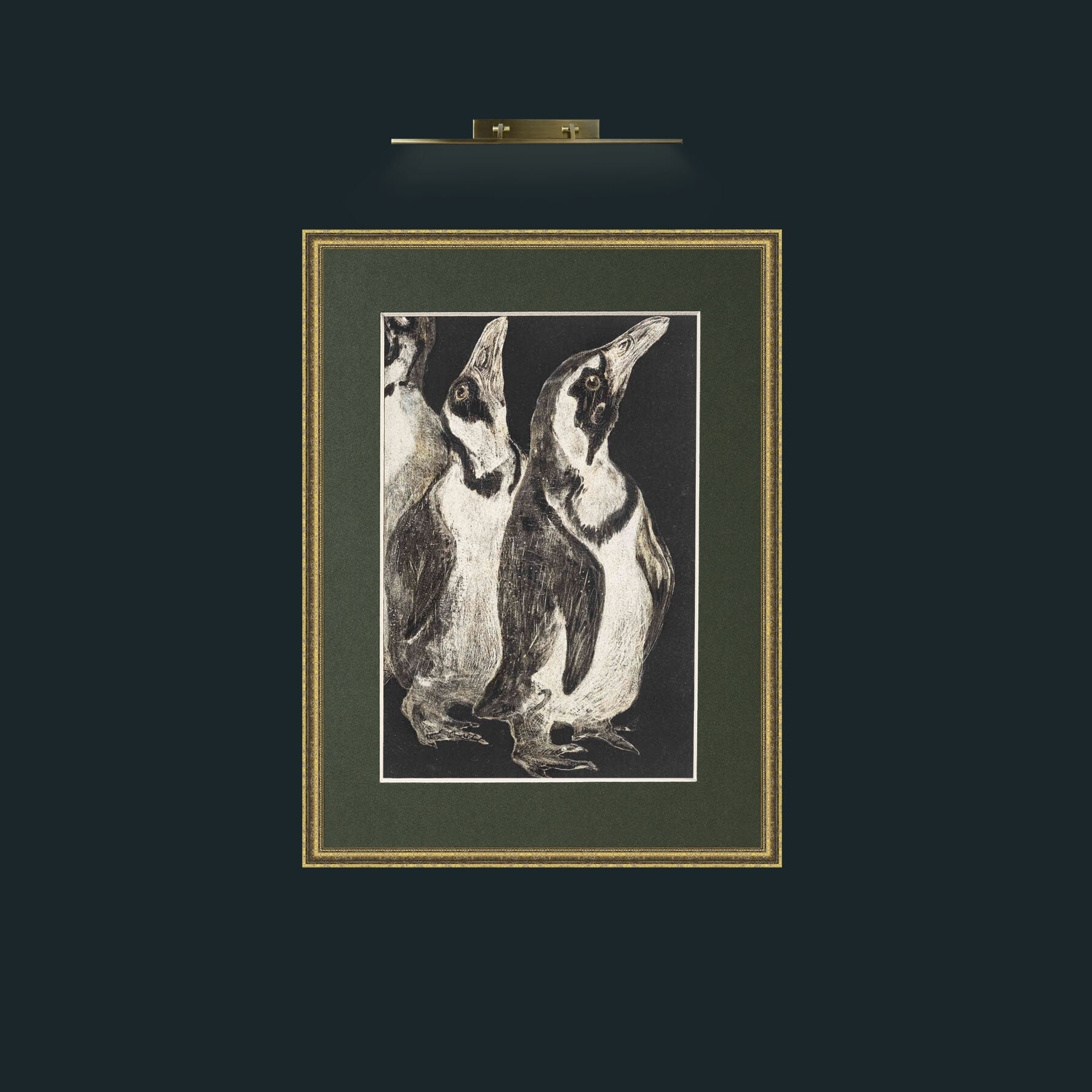Art-Penguins.jpg-Frame-1TexturedGilt-Mount-2Green.jpg