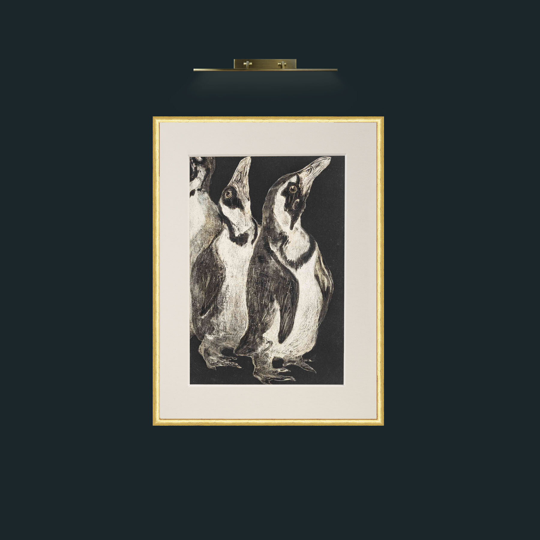 Art-Penguins.jpg-Frame-3RoundedGilt-Mount-1Antique.jpg