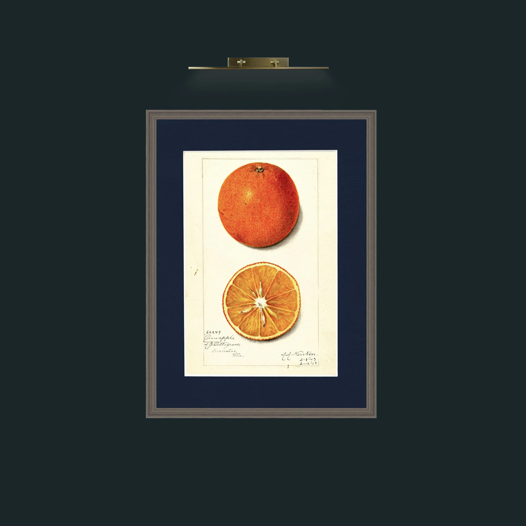 Art-Orange and a half.jpg-Frame-6Grey-Mount-3Blue.jpg