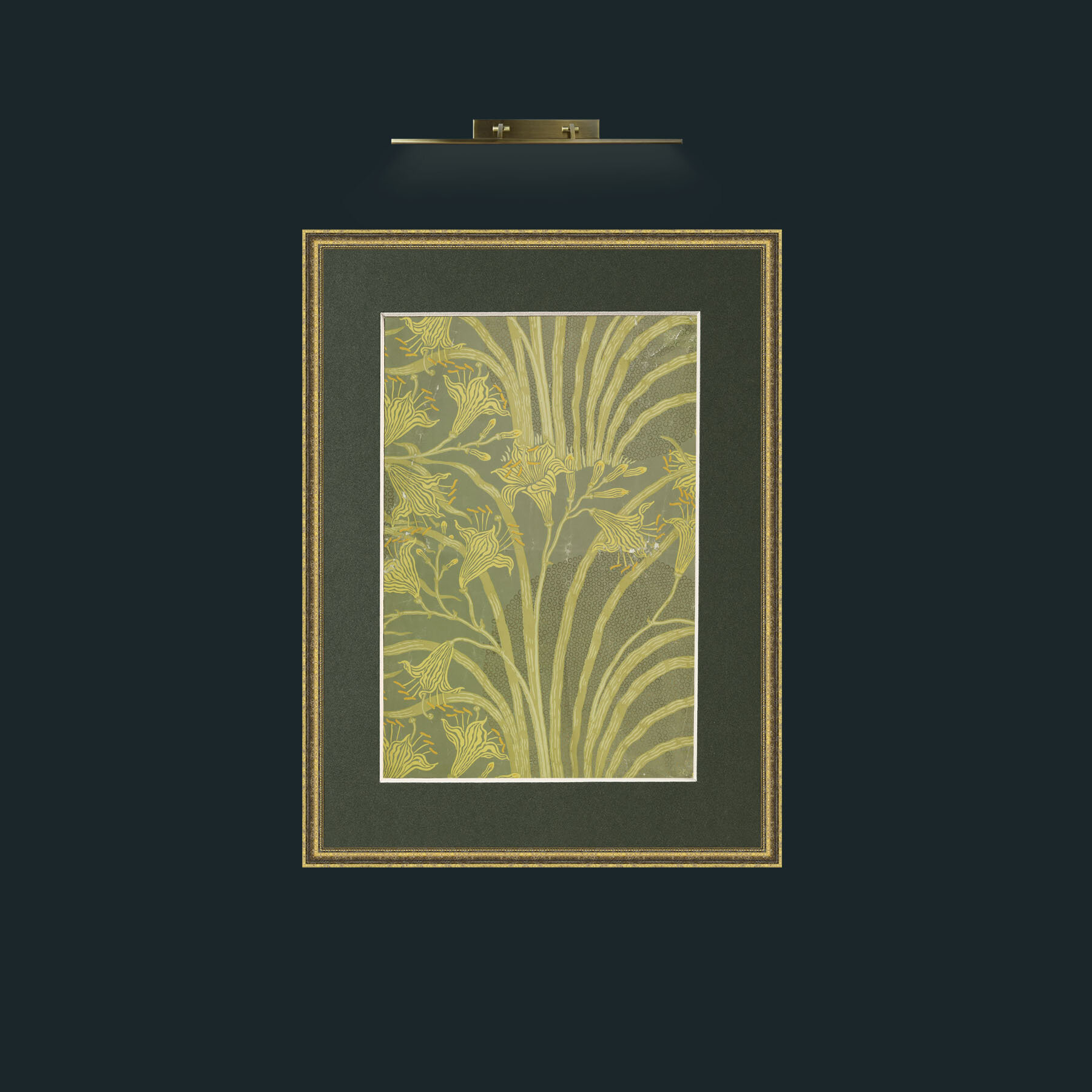 Art-Flowers in Grey.jpg-Frame-1TexturedGilt-Mount-2Green.jpg