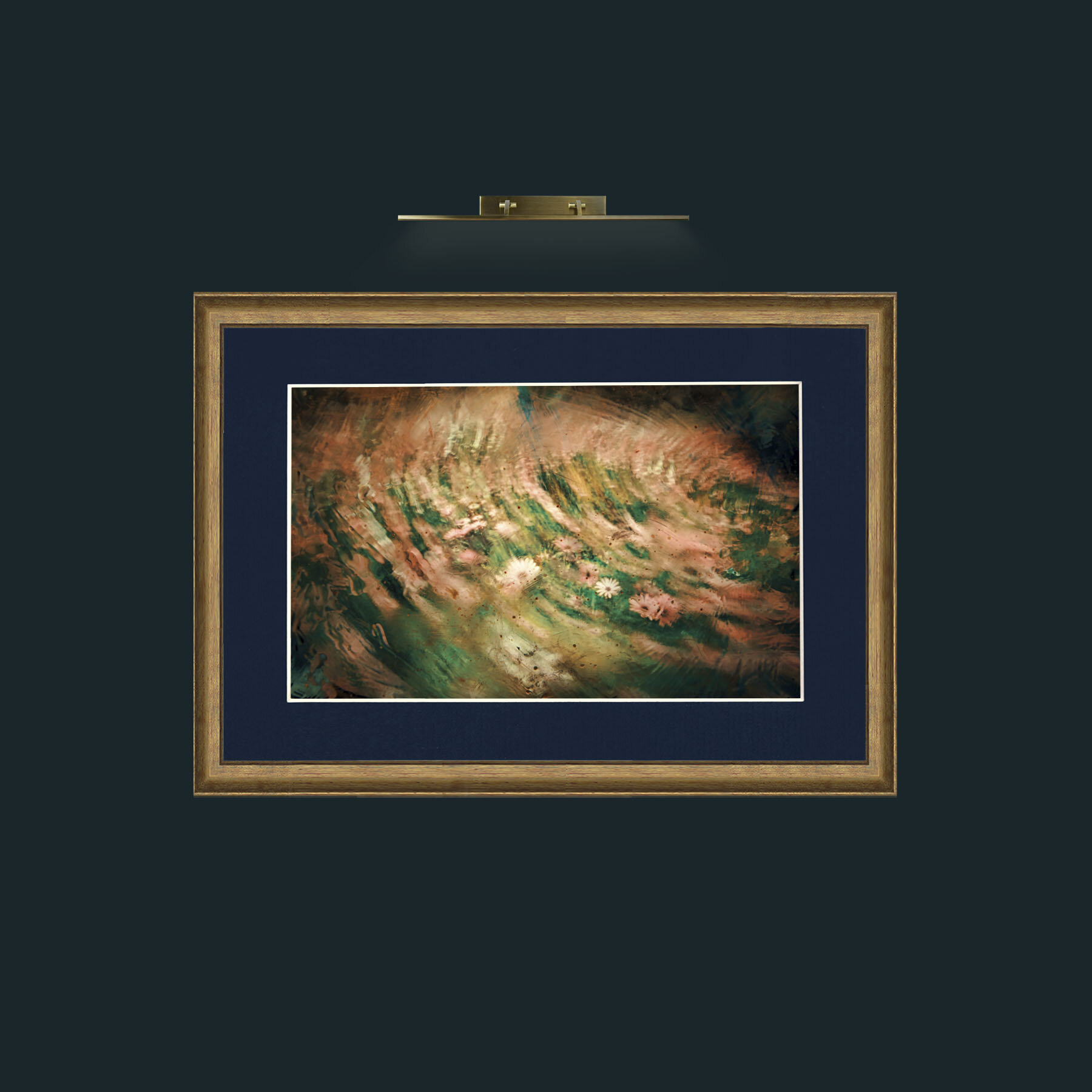 Art-Abstract Field of Flowers.jpg-Frame-8RedGreenGilt-Mount-3Blue.jpg
