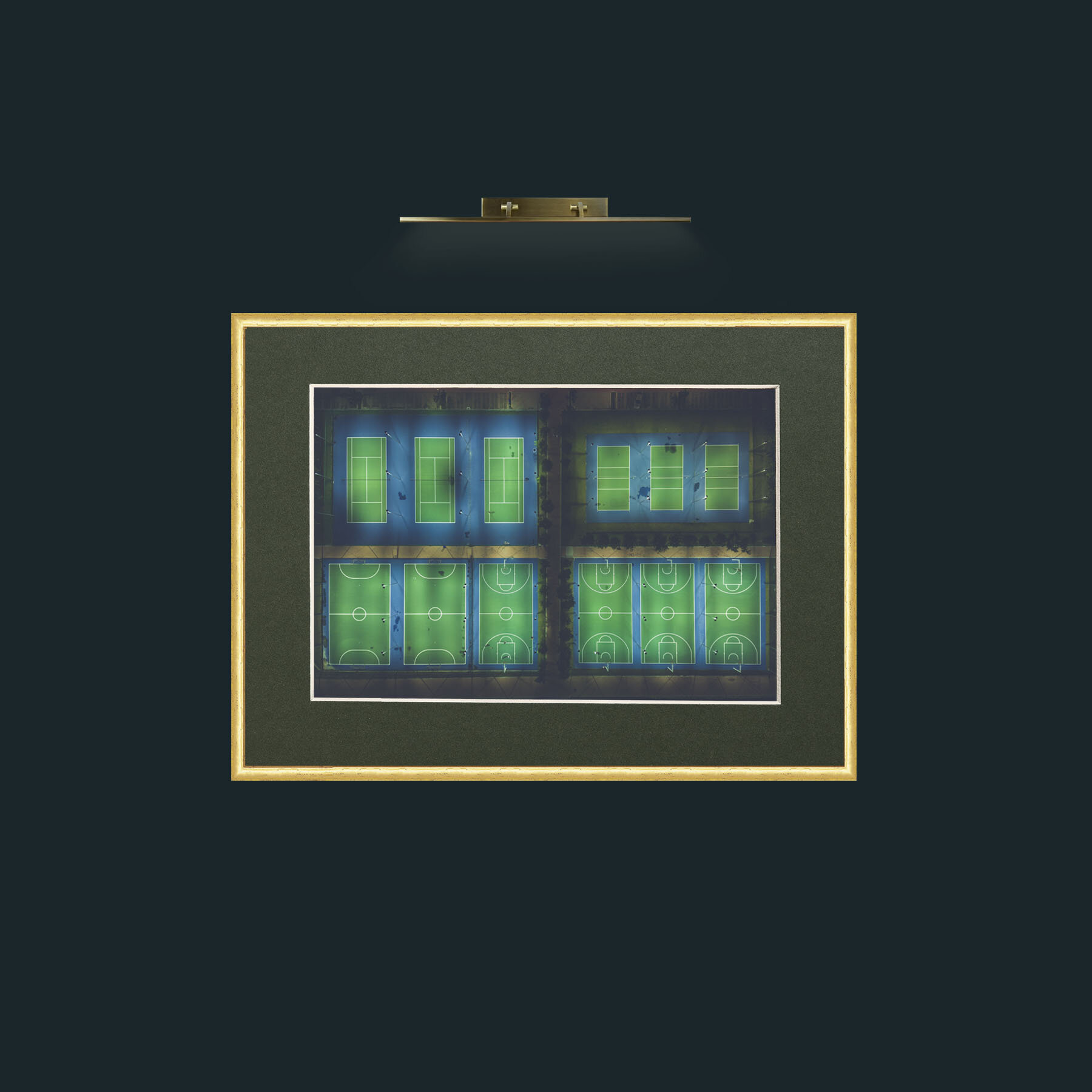Art-All lit Up-Frame-3RoundedGilt-Mount-2Green.jpg
