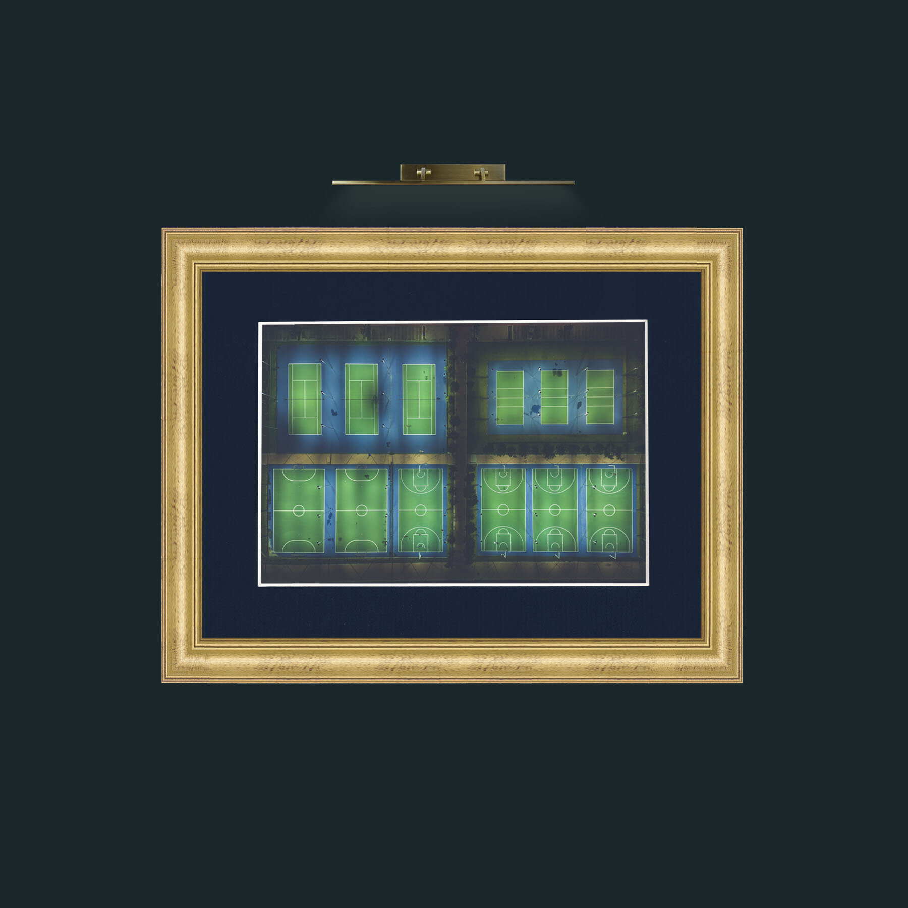 Art-All lit Up-Frame-9WideGilt-Mount-3Blue.jpg