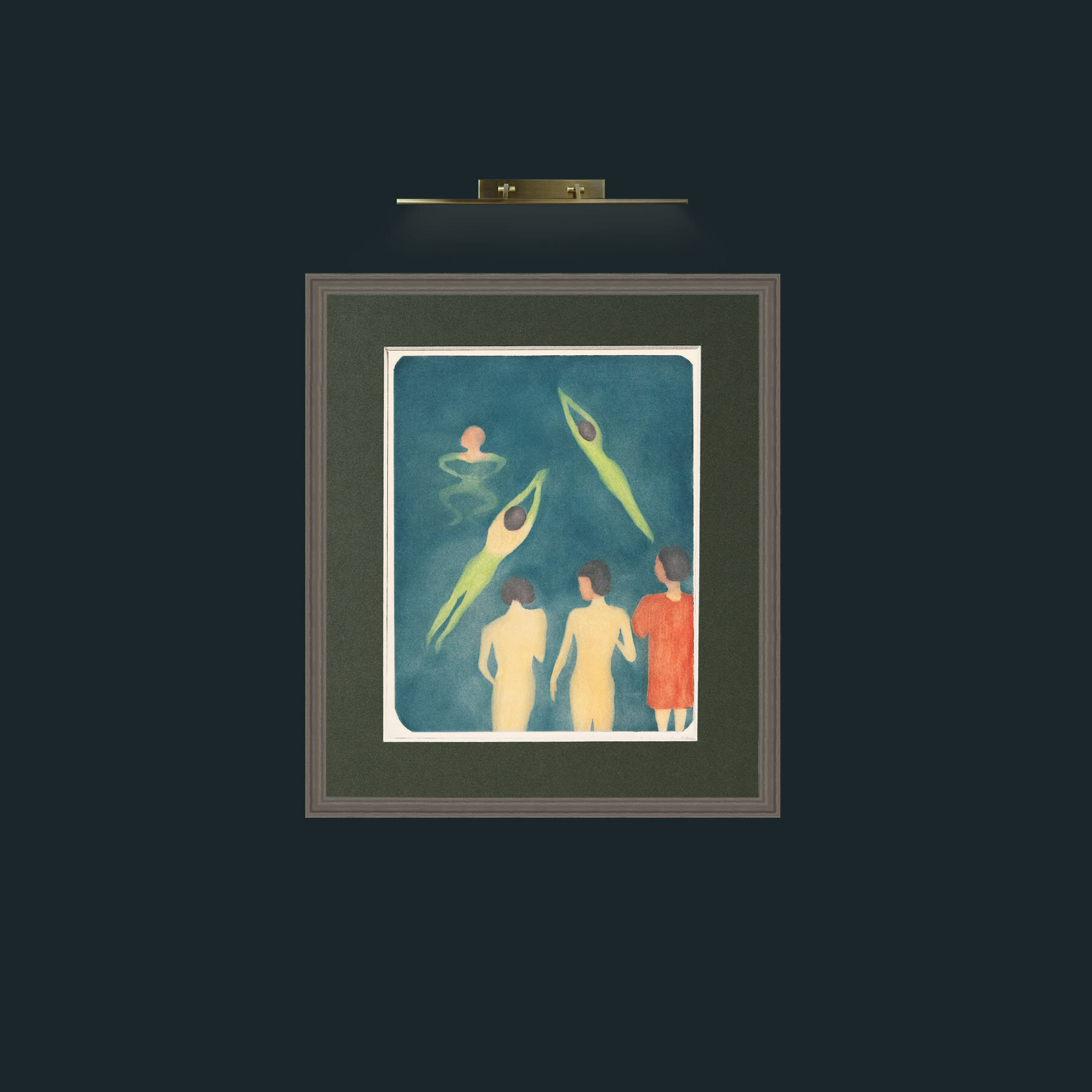 Art-Boys Bathing-Frame-6Grey-Mount-2Green.jpg