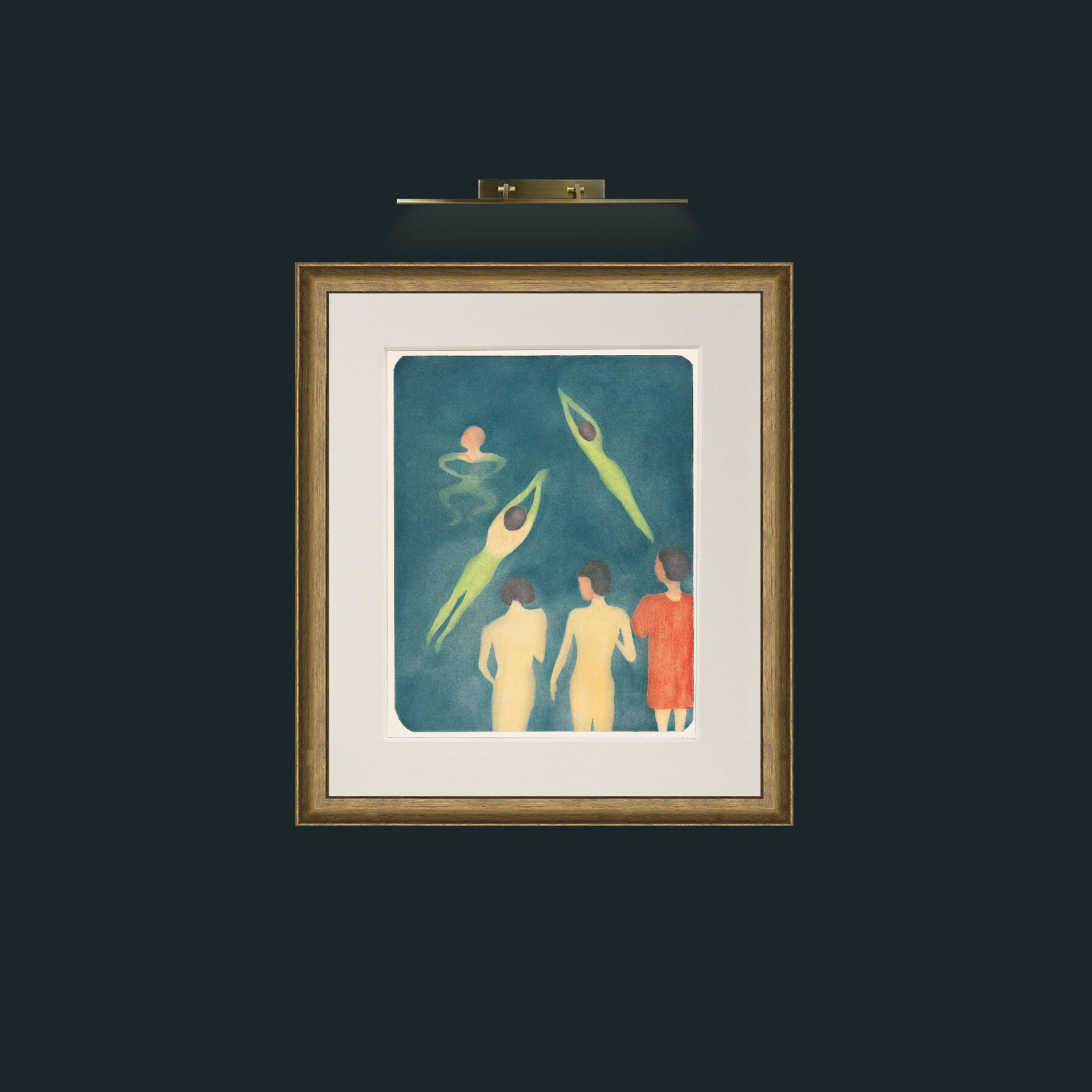 Art-Boys Bathing-Frame-8RedGreenGilt-Mount-1Antique.jpg