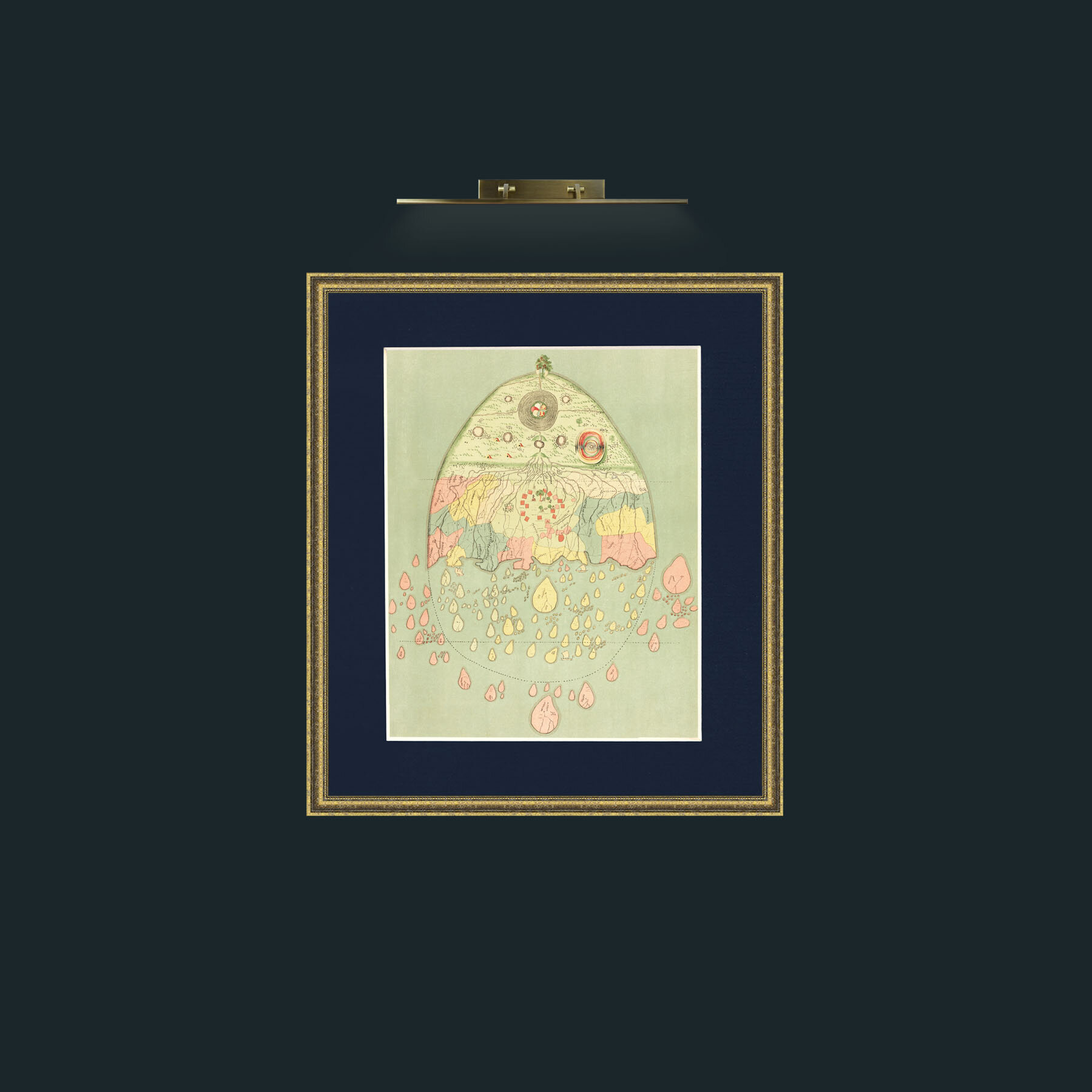 Art-Burmease Map of the World-Frame-1GiltTextured-Mount-3Blue.jpg