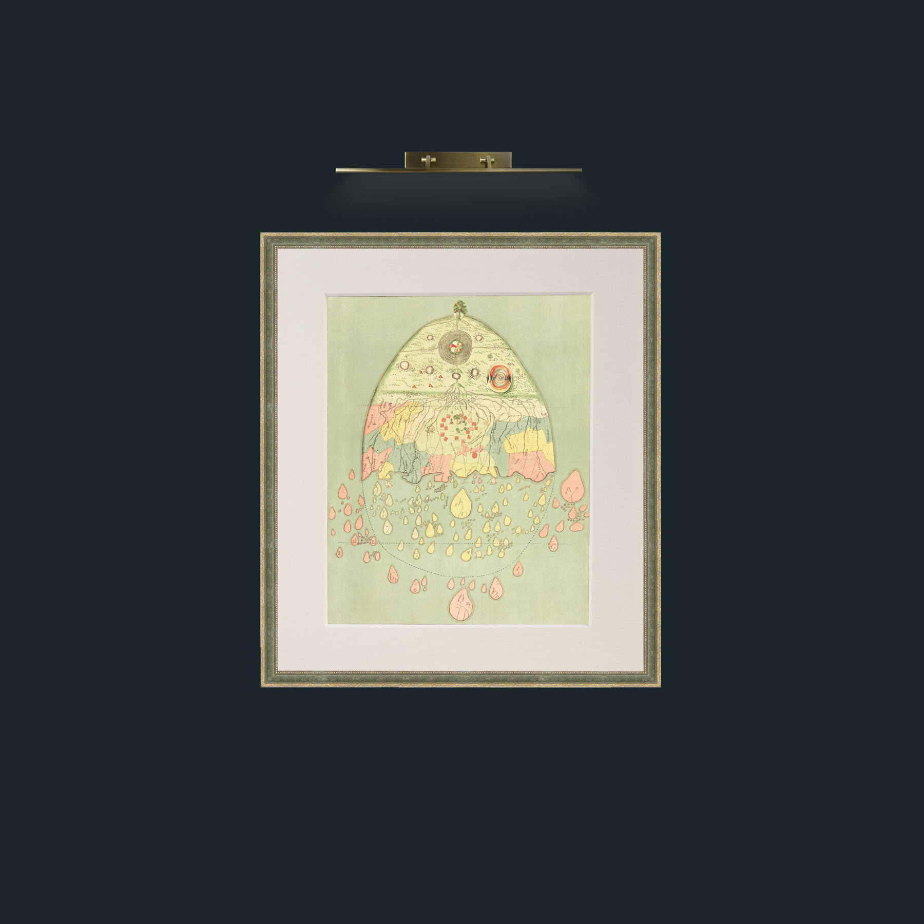 Art-Burmease Map of the World-Frame-2GreenGiltTextured-Mount-1Antique.jpg