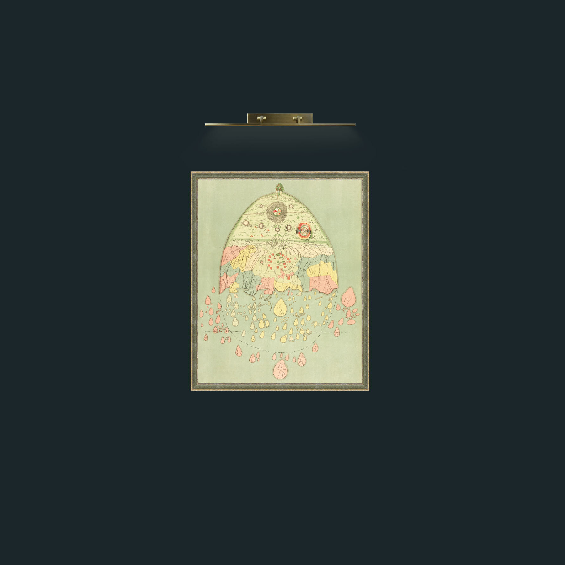 Art-Burmease Map of the World-Frame-2GreenGiltTextured.jpg