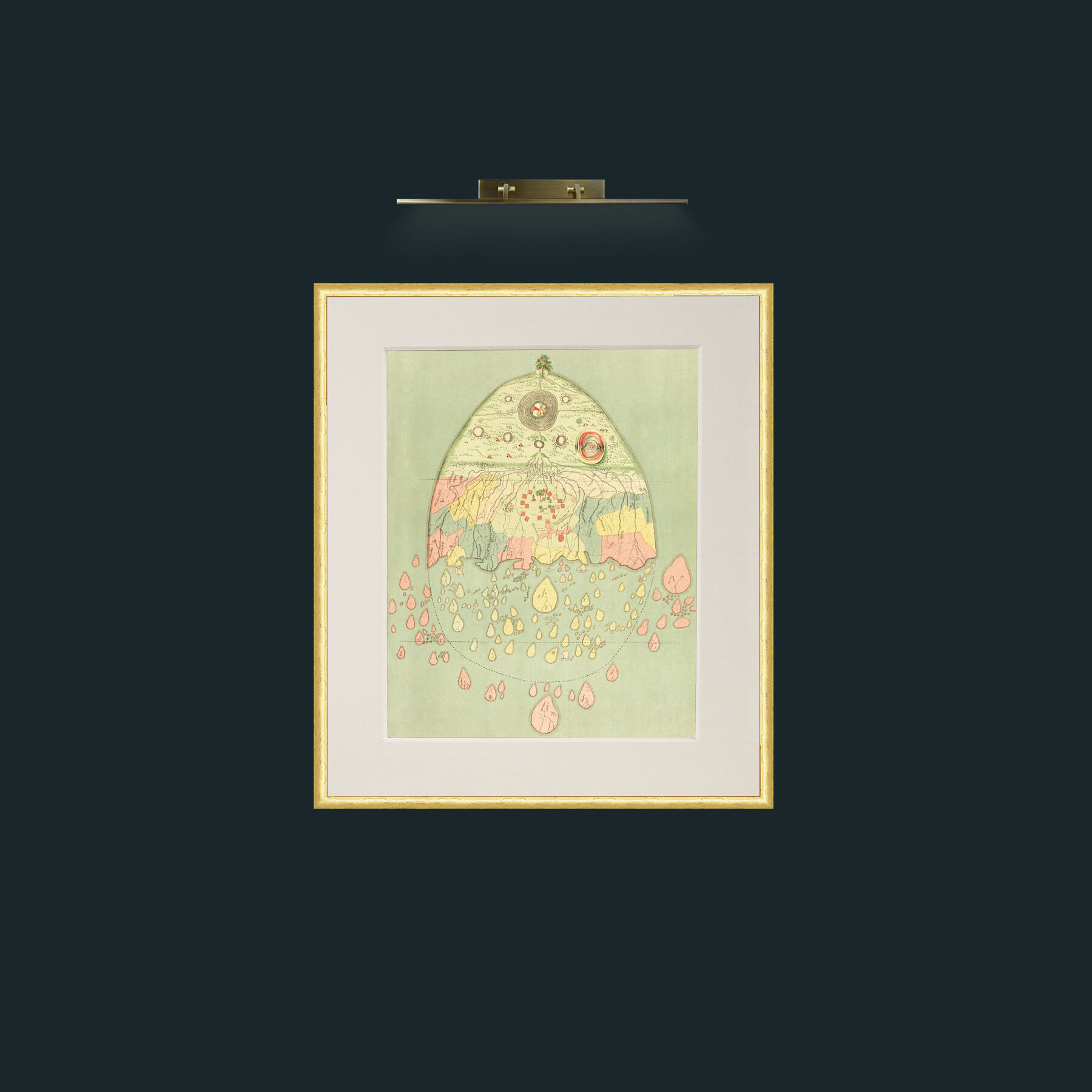 Art-Burmease Map of the World-Frame-3RoundedGilt-Mount-1Antique.jpg