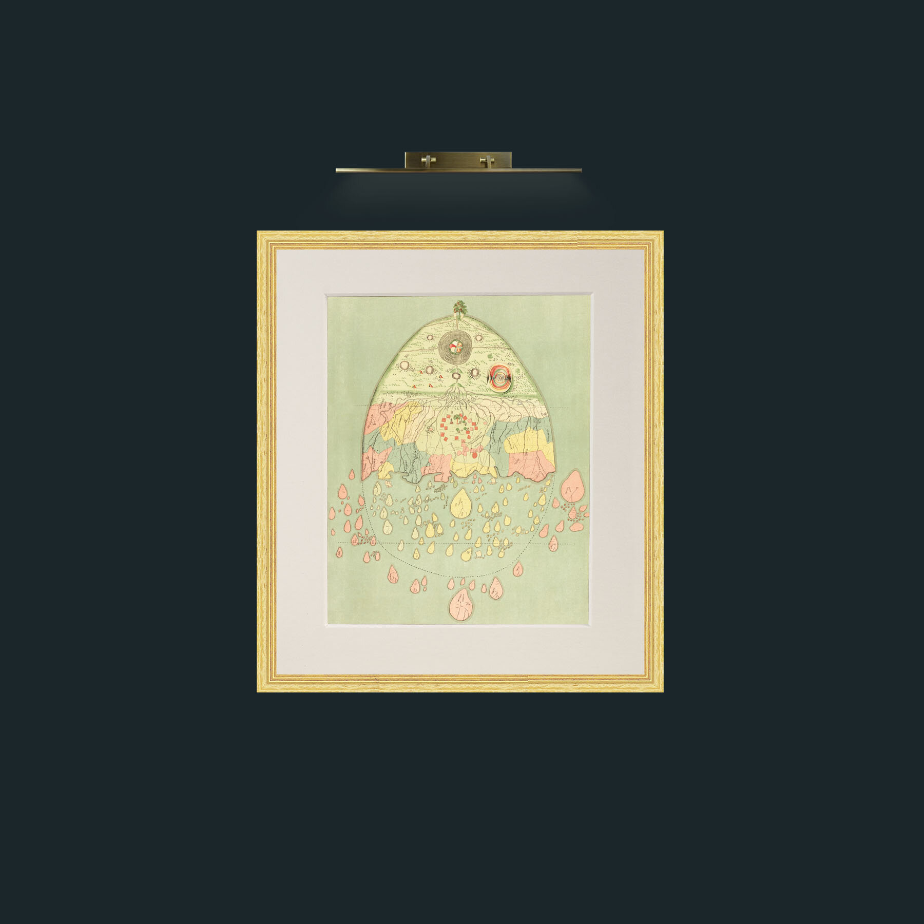 Art-Burmease Map of the World-Frame-4BevelledGilt-Mount-1Antique.jpg