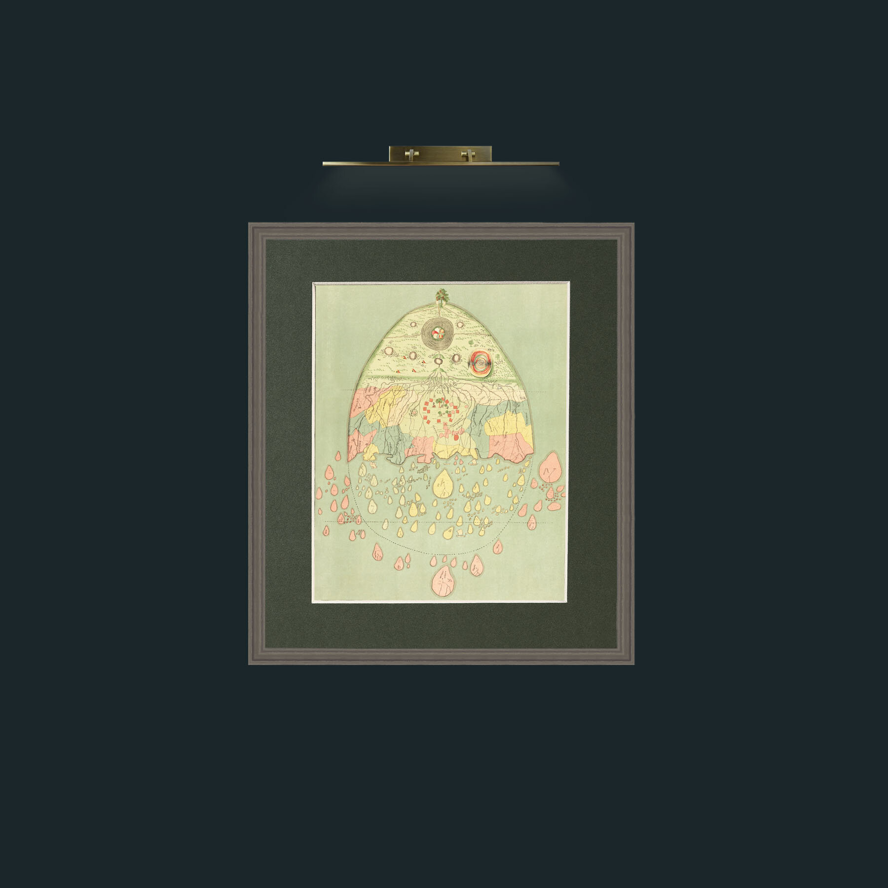 Art-Burmease Map of the World-Frame-6Grey-Mount-2Green.jpg