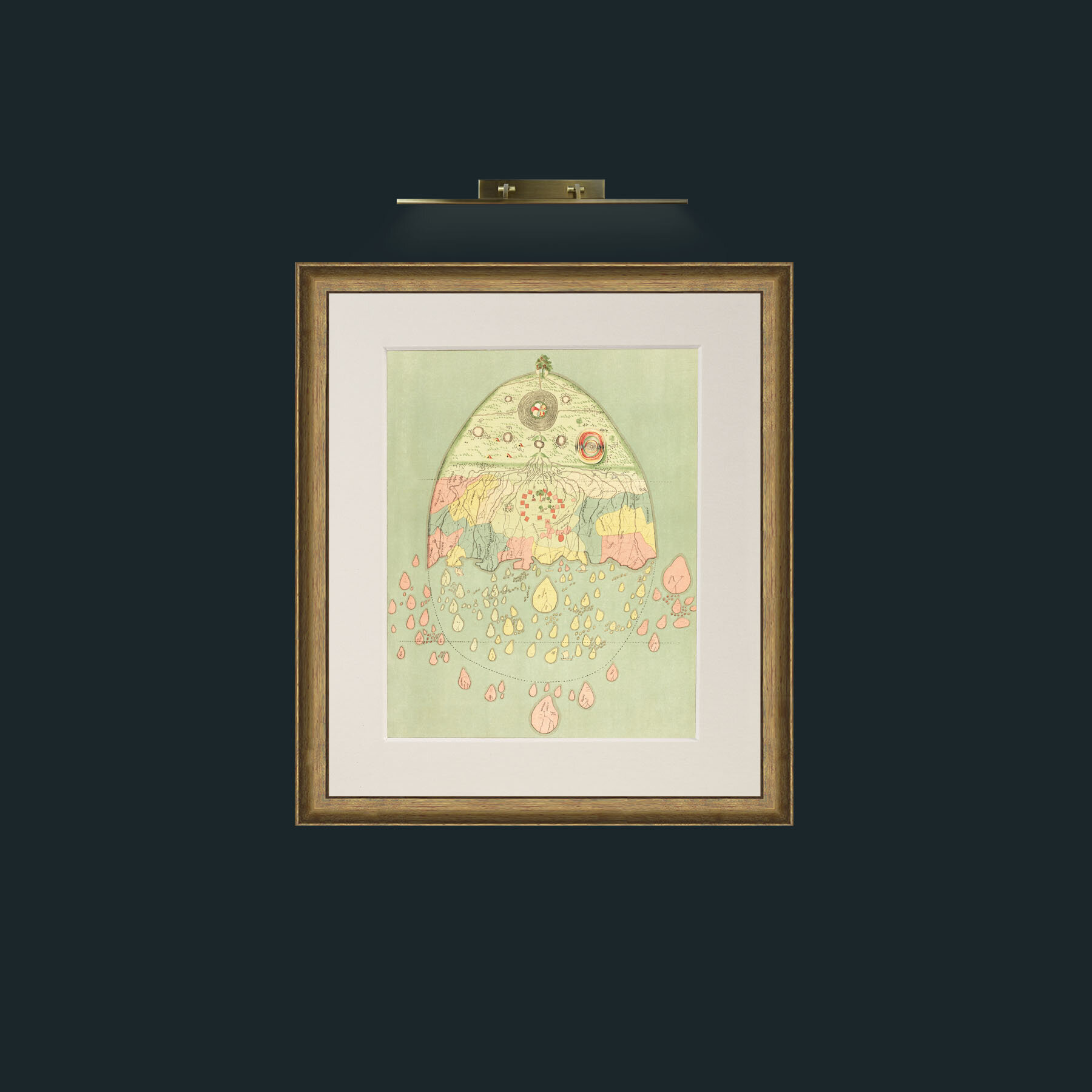 Art-Burmease Map of the World-Frame-8RedGreenGilt-Mount-1Antique.jpg