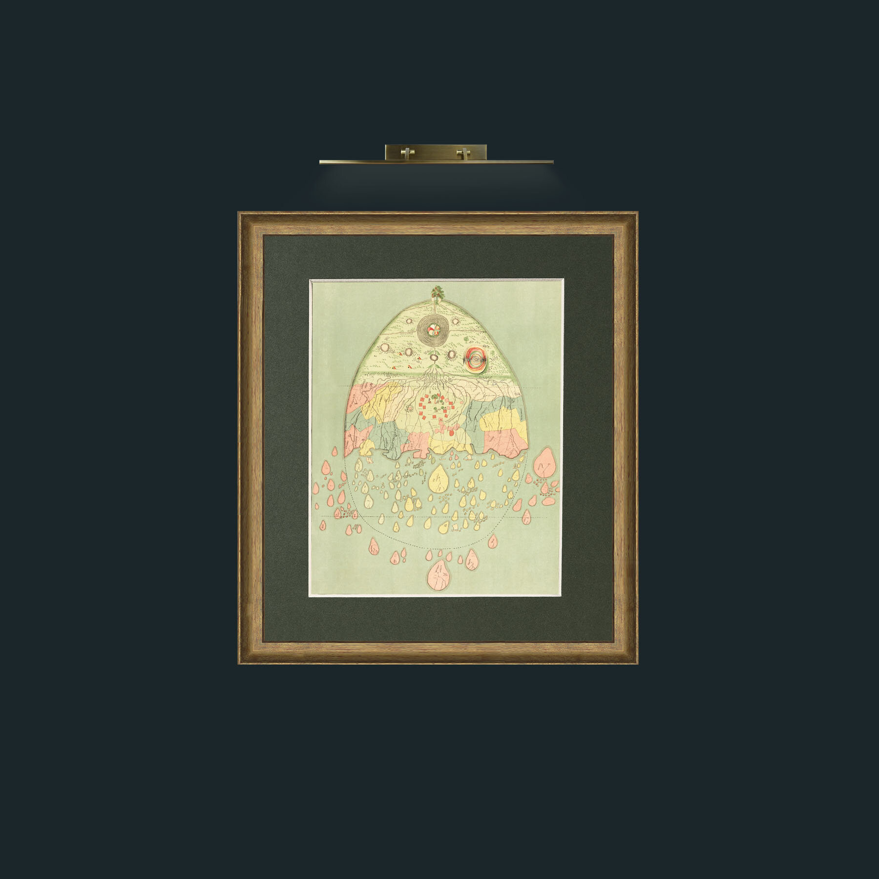 Art-Burmease Map of the World-Frame-8RedGreenGilt-Mount-2Green.jpg