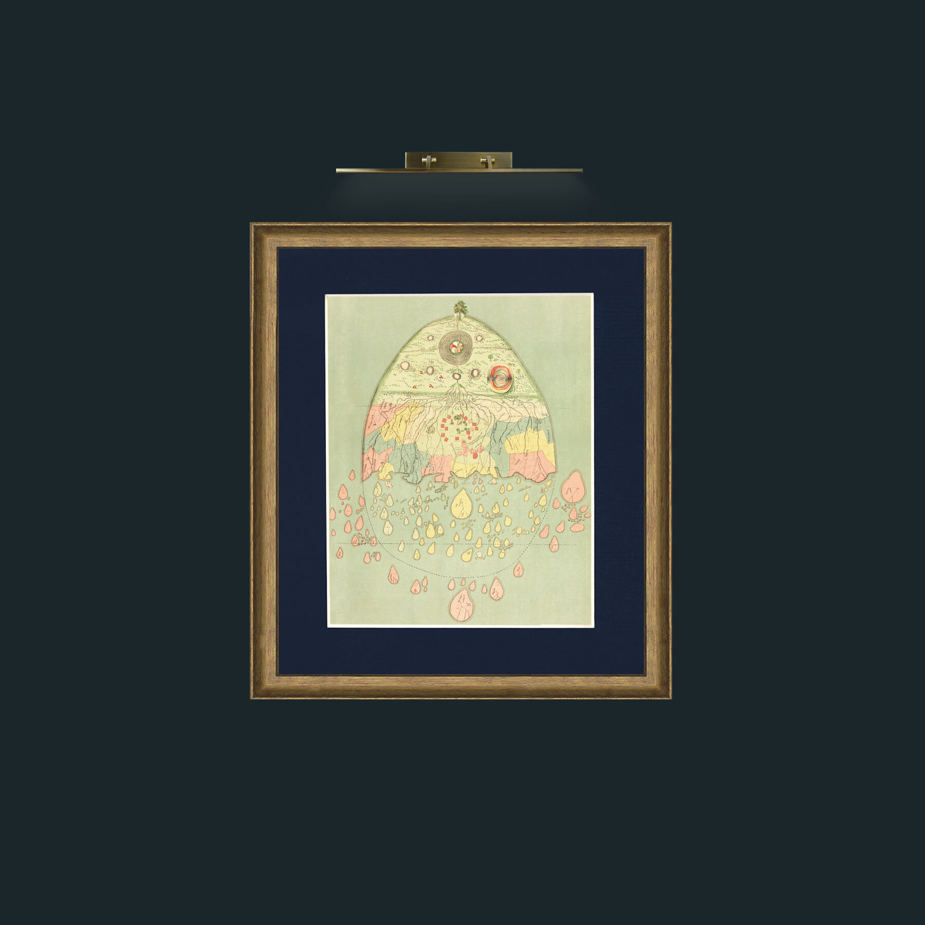 Art-Burmease Map of the World-Frame-8RedGreenGilt-Mount-3Blue.jpg