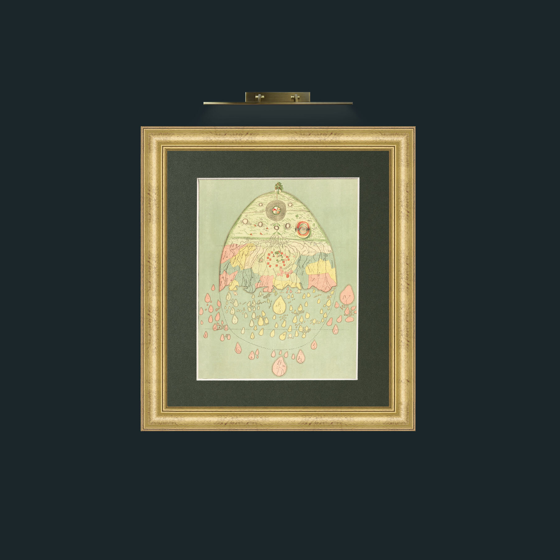 Art-Burmease Map of the World-Frame-9WideGilt-Mount-2Green.jpg