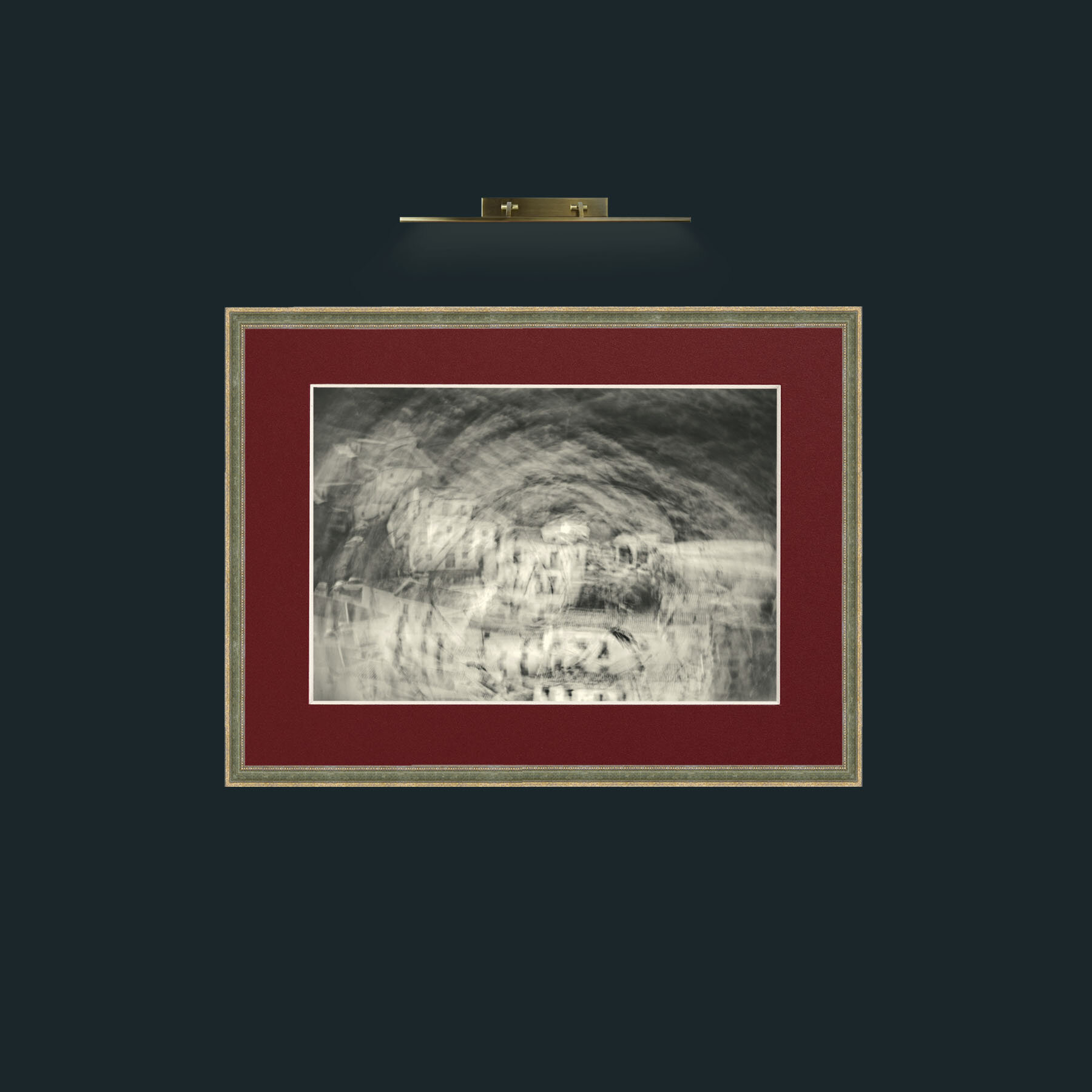 Art-Cirkular Monokhrome-Frame-2GreenGiltTextured-Mount-4Red.jpg