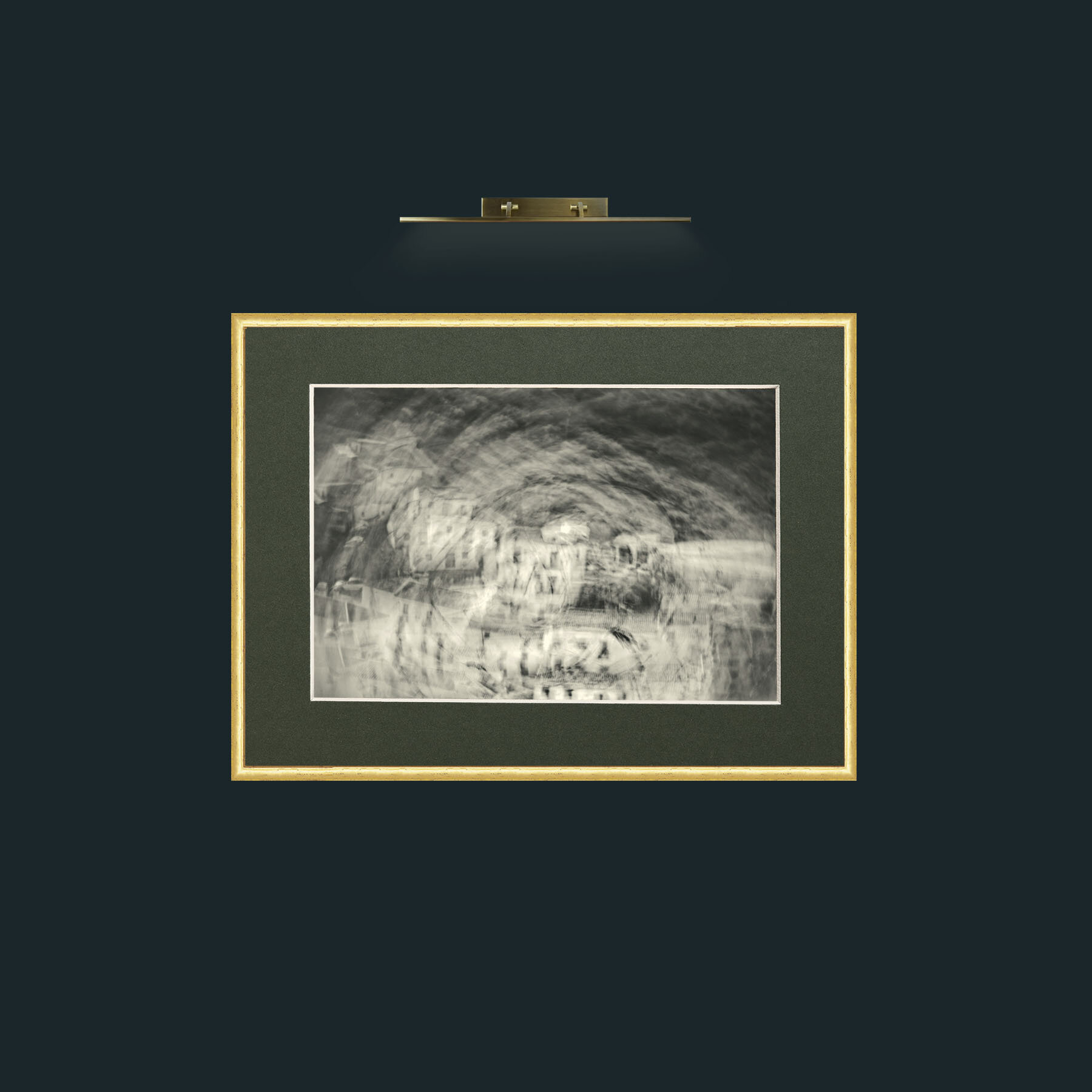Art-Cirkular Monokhrome-Frame-3RoundedGilt-Mount-2Green.jpg
