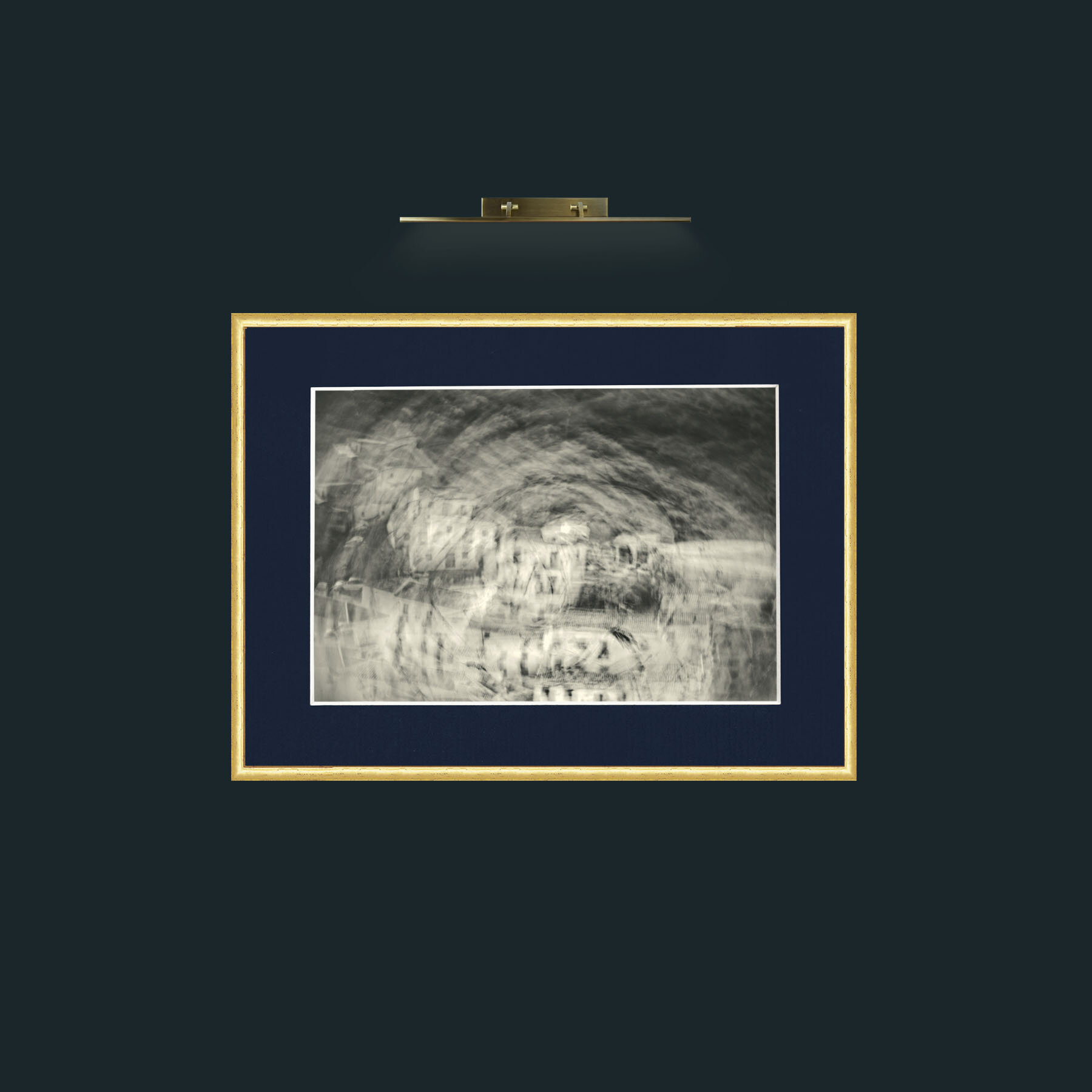 Art-Cirkular Monokhrome-Frame-3RoundedGilt-Mount-3Blue.jpg