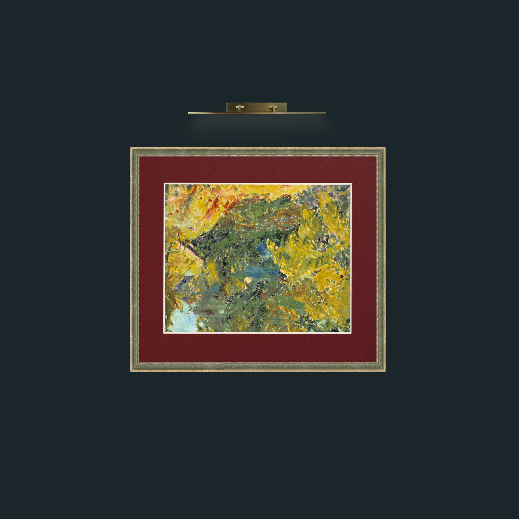 Art-Landscape-Frame-2GreenGiltTextured-Mount-4Red.jpg